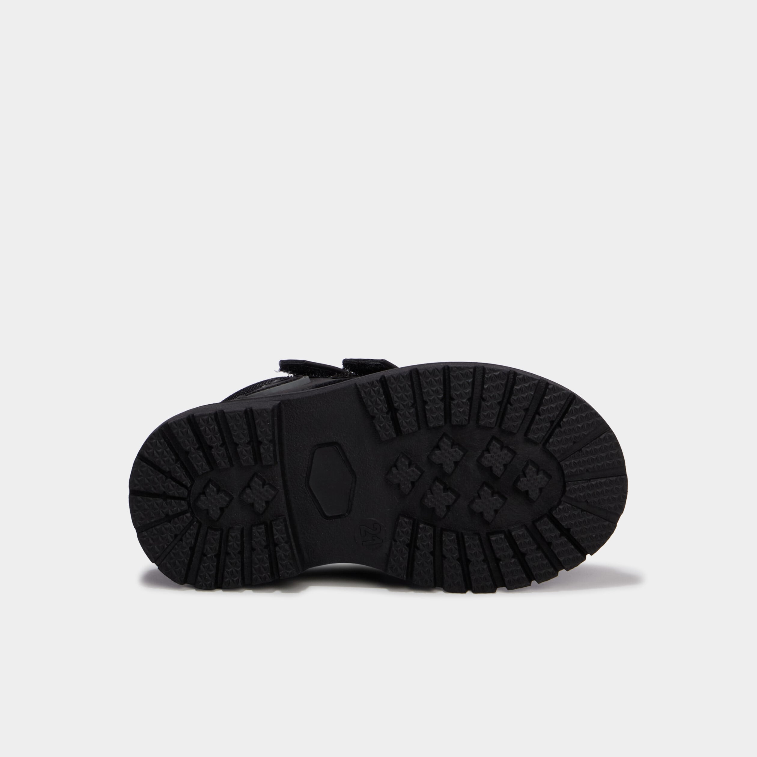 Boots crant&eacute;es &agrave; scratchs noir b&eacute;b&eacute; gar&ccedil;on