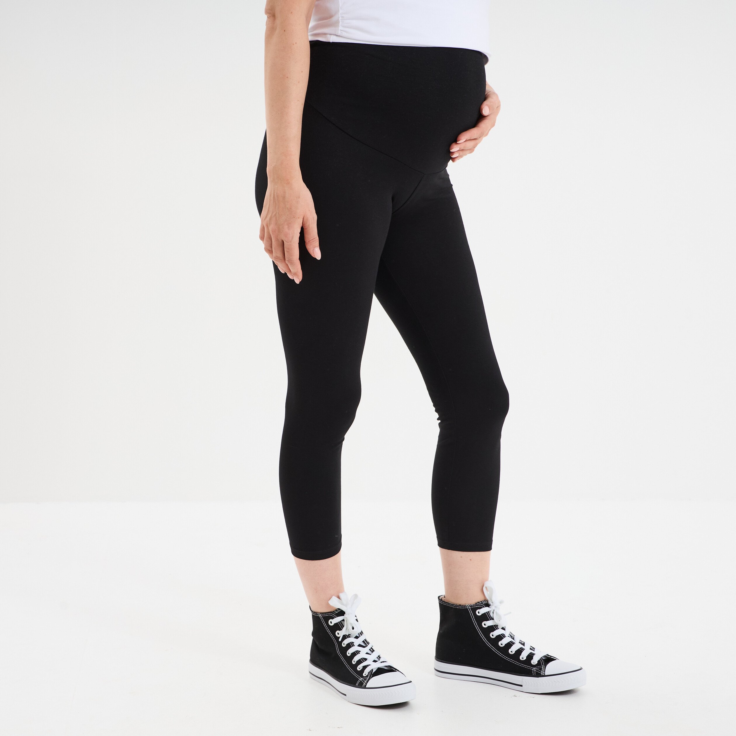 legging 78eme grossesse noir femmemater Legging 7/8ème grossesse noir femme maternité