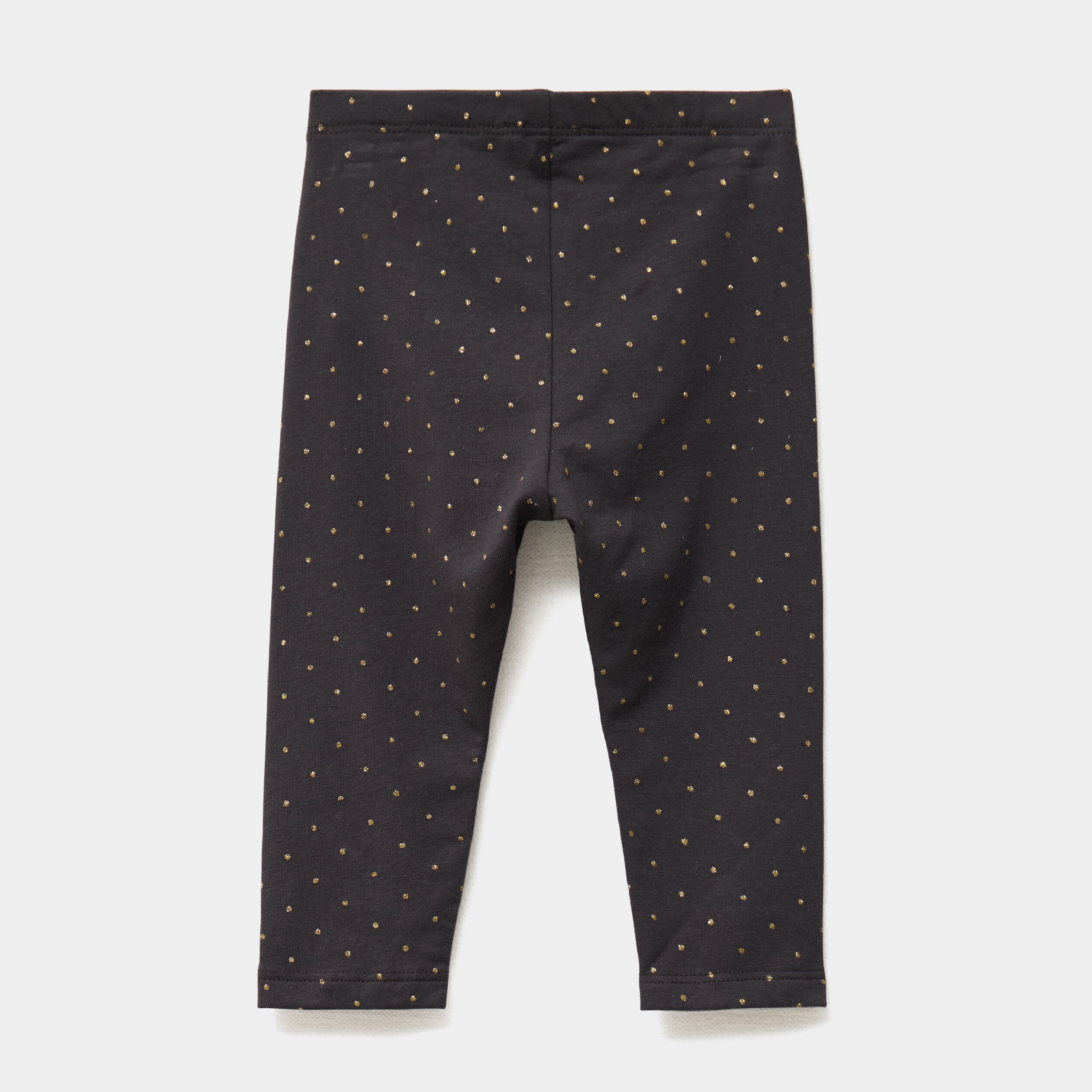 legging double taille elastiquee gris fonce bebef Legging doublé taille élastiquée gris foncé bébé fille