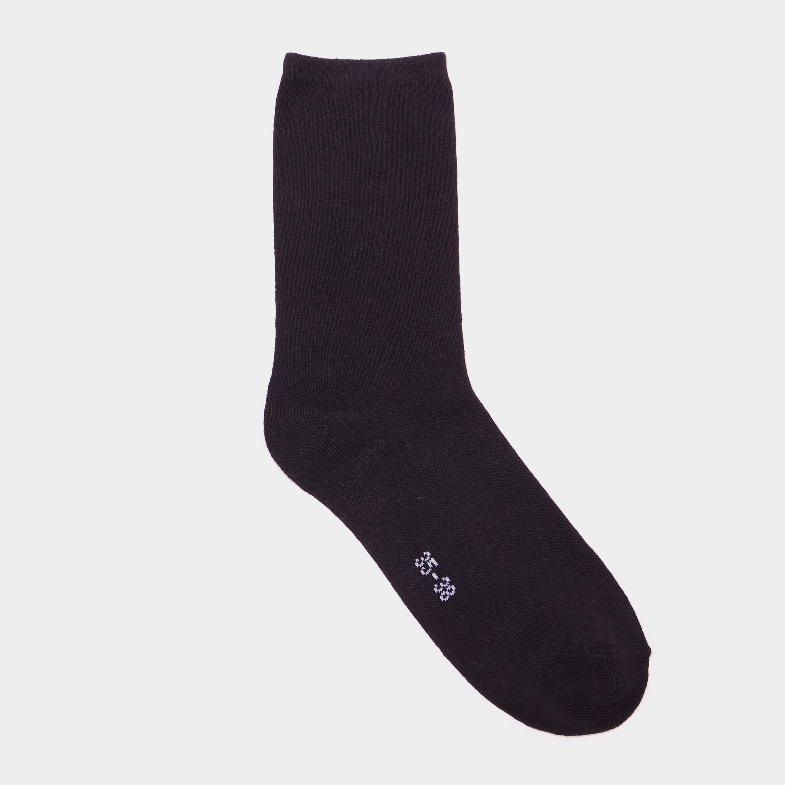 Lot 5 paires chaussettes coton noir mixte