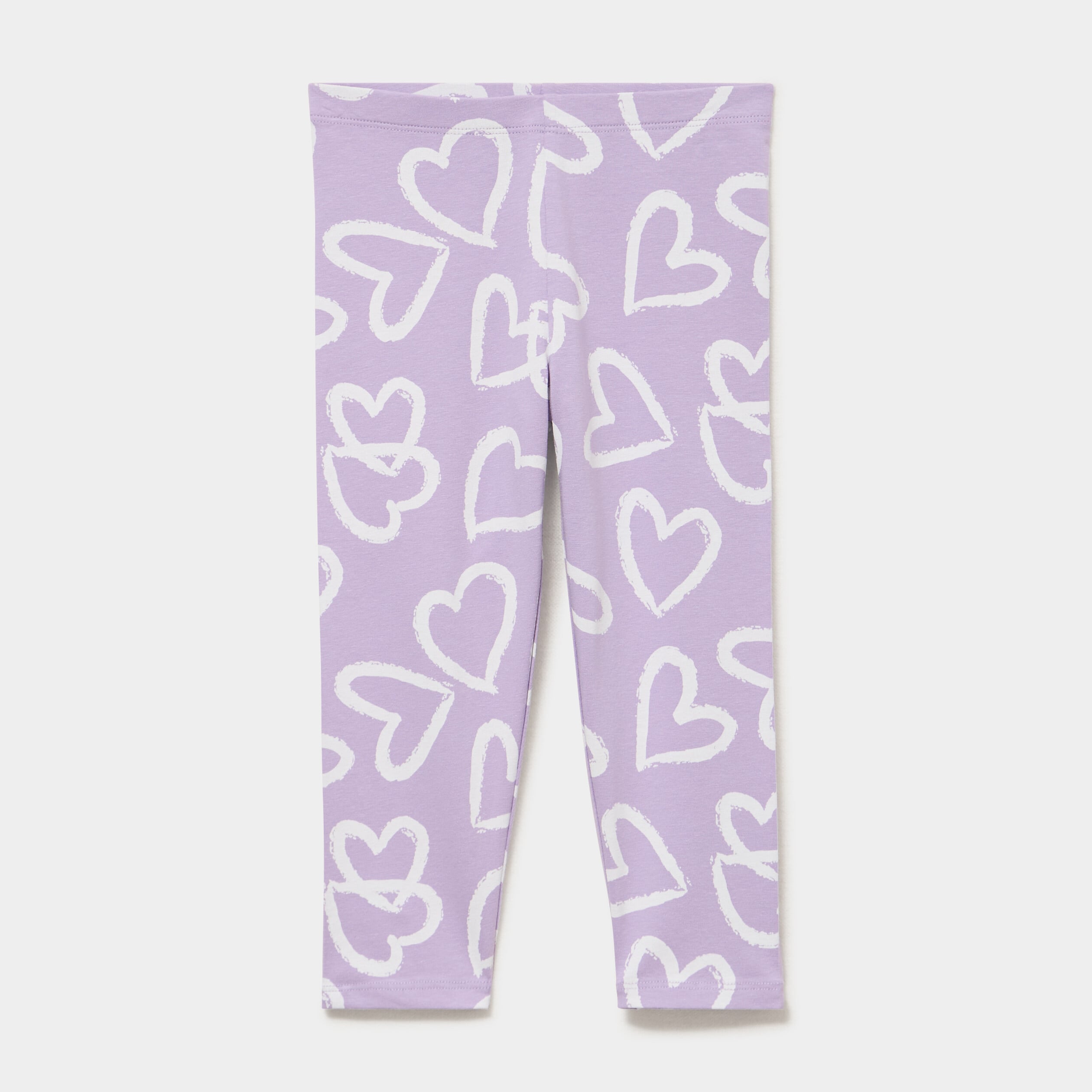 Legging 3/4 &eacute;lastiqu&eacute; coton parme fille