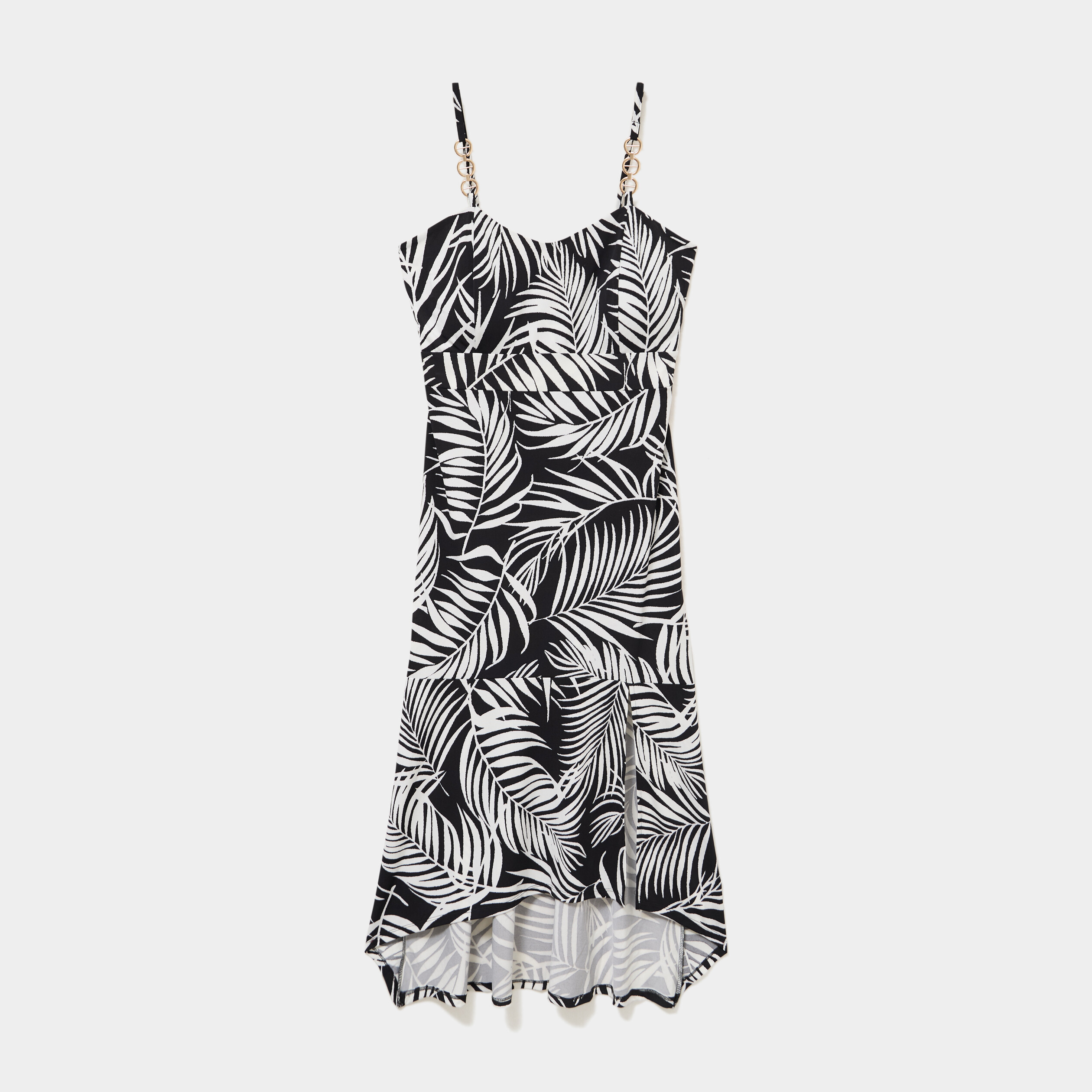 Robe ajust&eacute;e fluide longue &agrave; bretelles noir femme