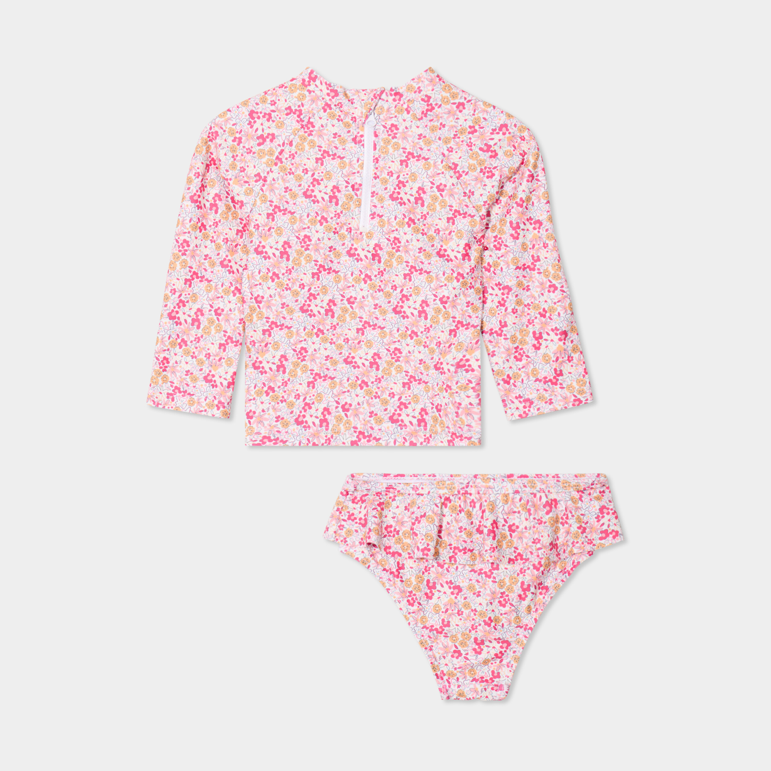 ensemble de bain t shirt et culotte violet bebef Ensemble de bain t-shirt et culotte violet bébé fille