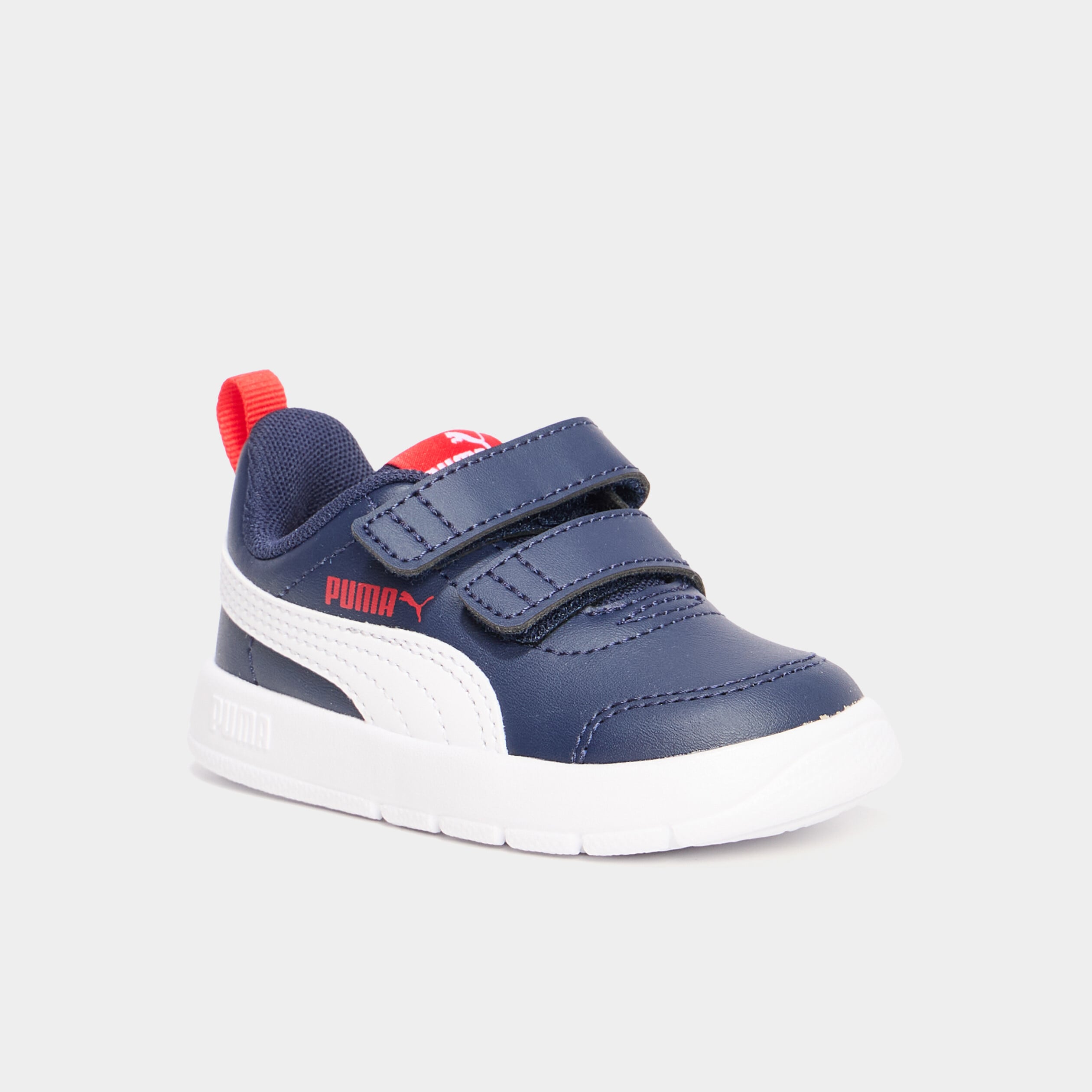 Tennis basses &agrave; scratchs Puma bleu b&eacute;b&eacute; gar&ccedil;on