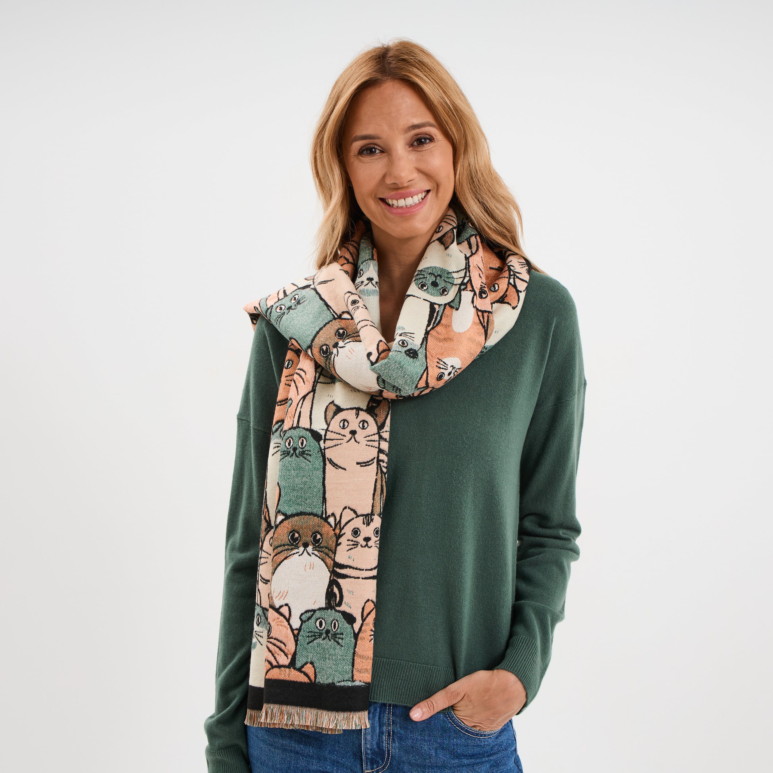 &Eacute;charpe multicolore femme
