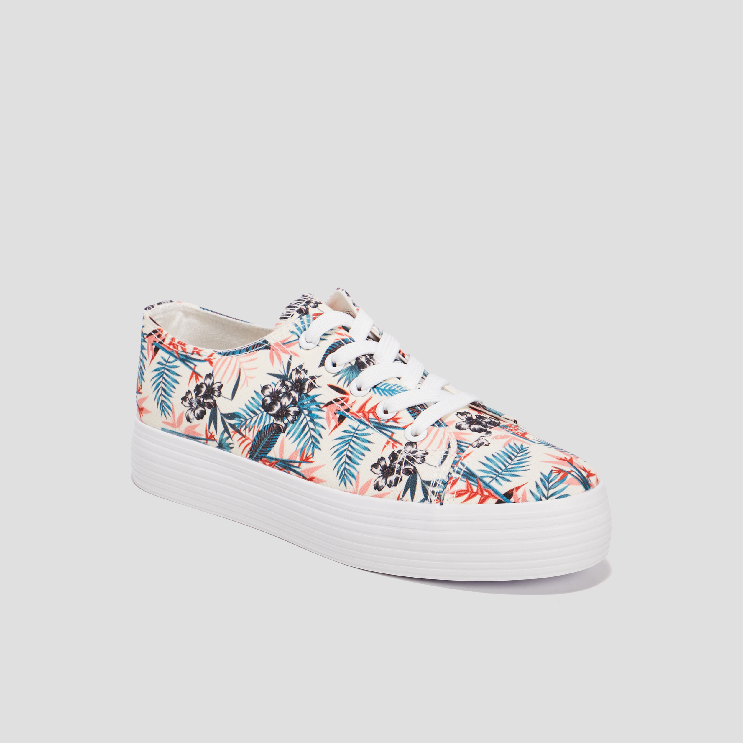 tennis a lacets en toile liberto multicolore femme Tennis à lacets en toile Liberto multicolore femme