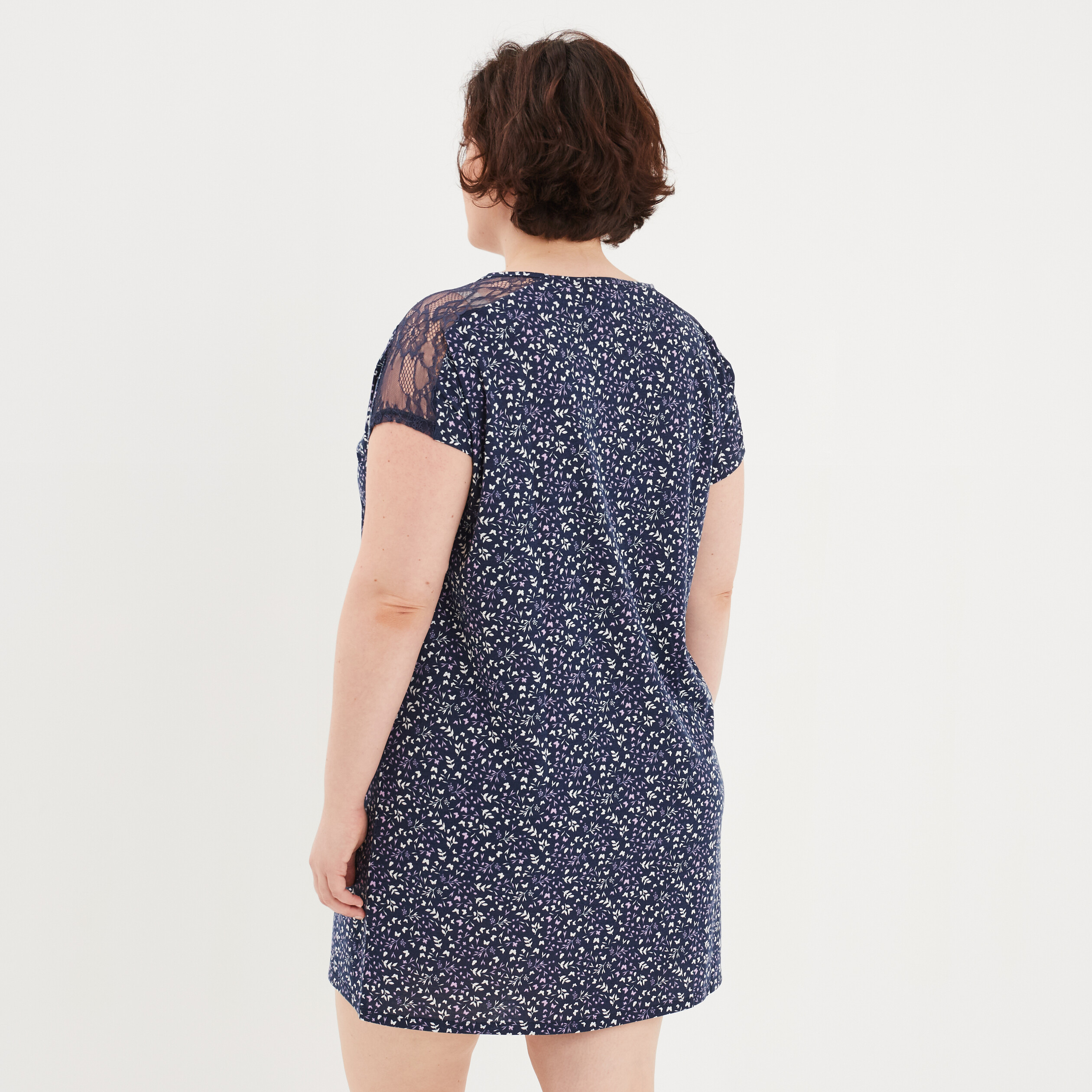 chemise de nuit grande taille parme femmegt Chemise de nuit grande taille parme femme grande taille
