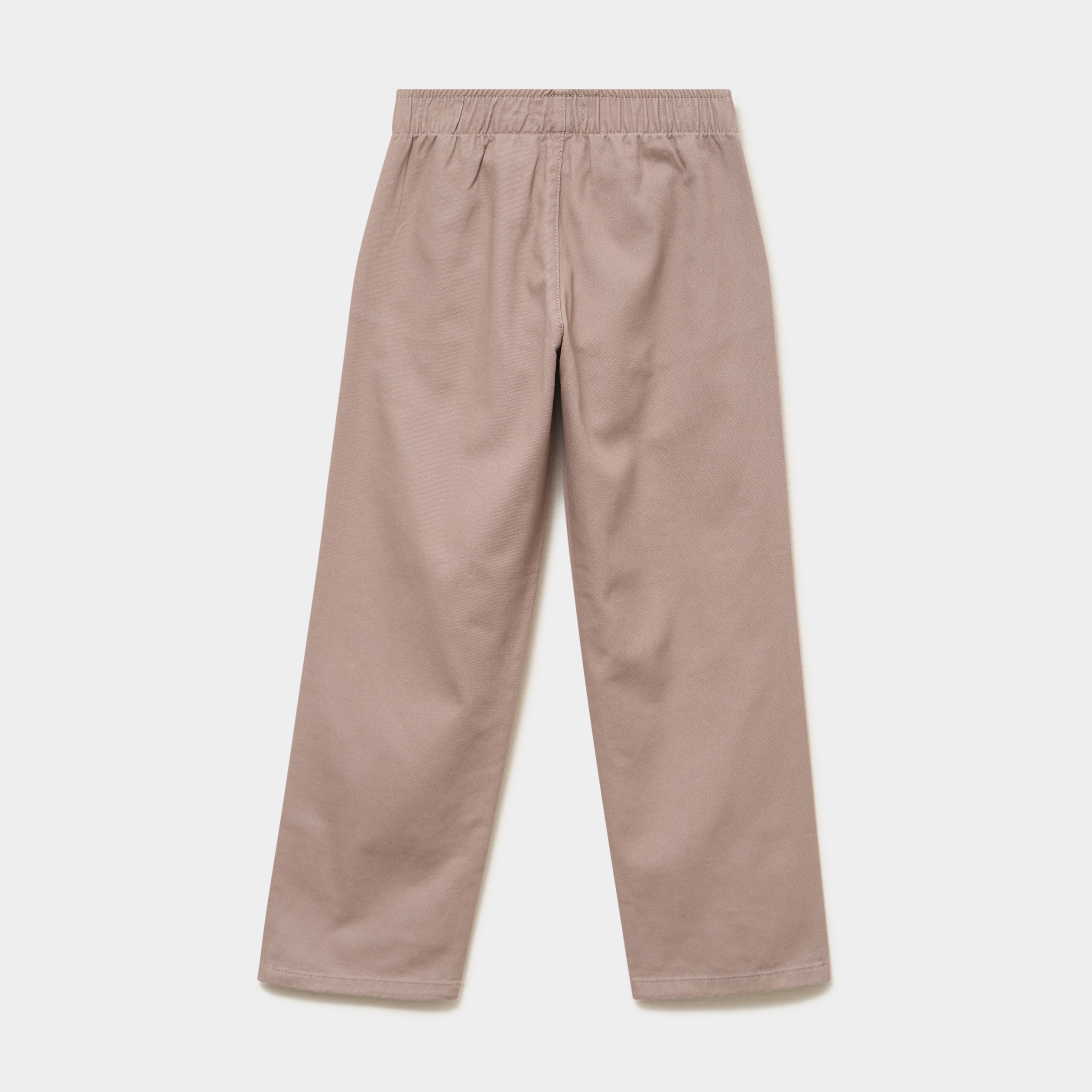 Pantalon relaxed taille ajustable coton gris gar&ccedil;on
