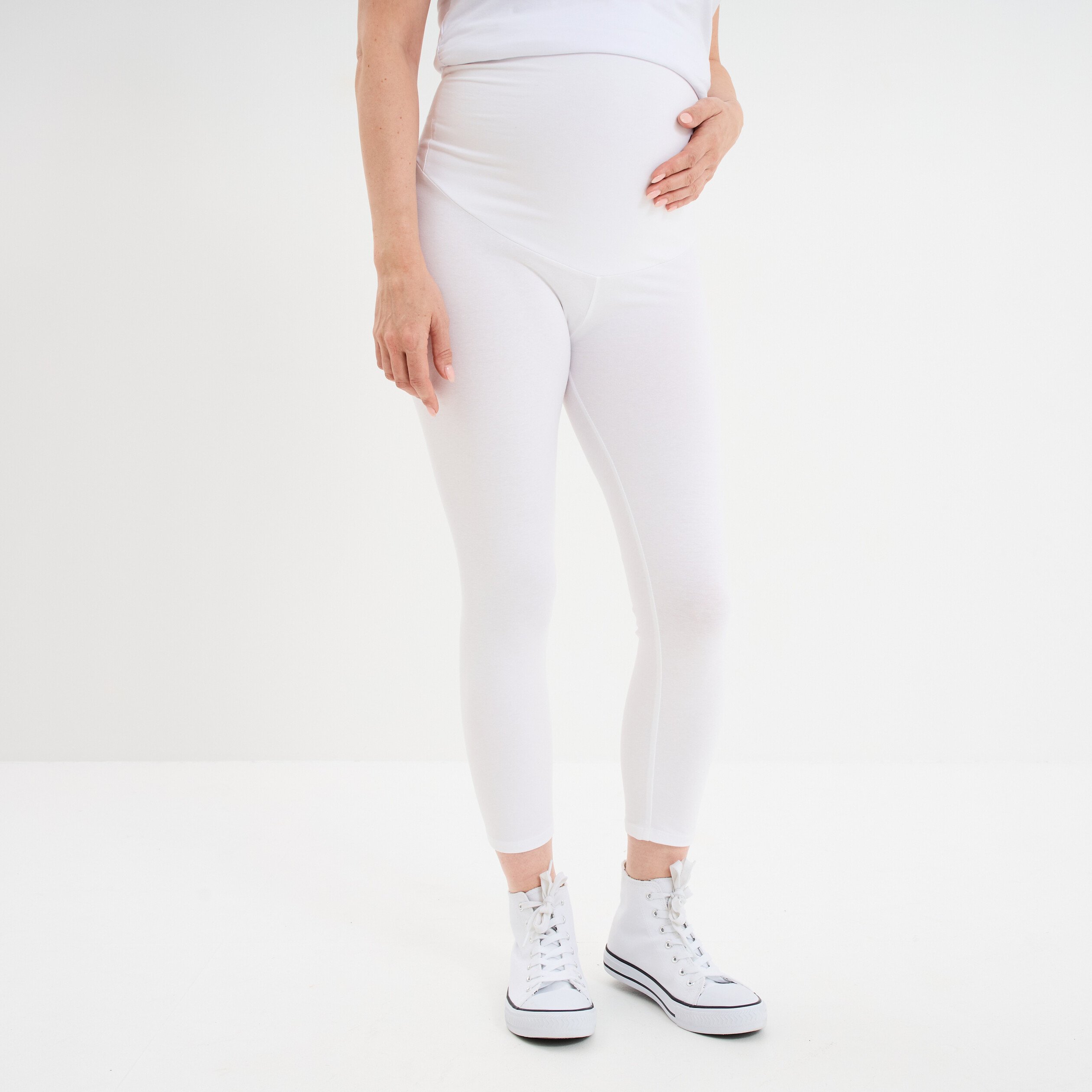 legging 78eme grossesse blanc femmemater Legging 7/8ème grossesse blanc femme maternité