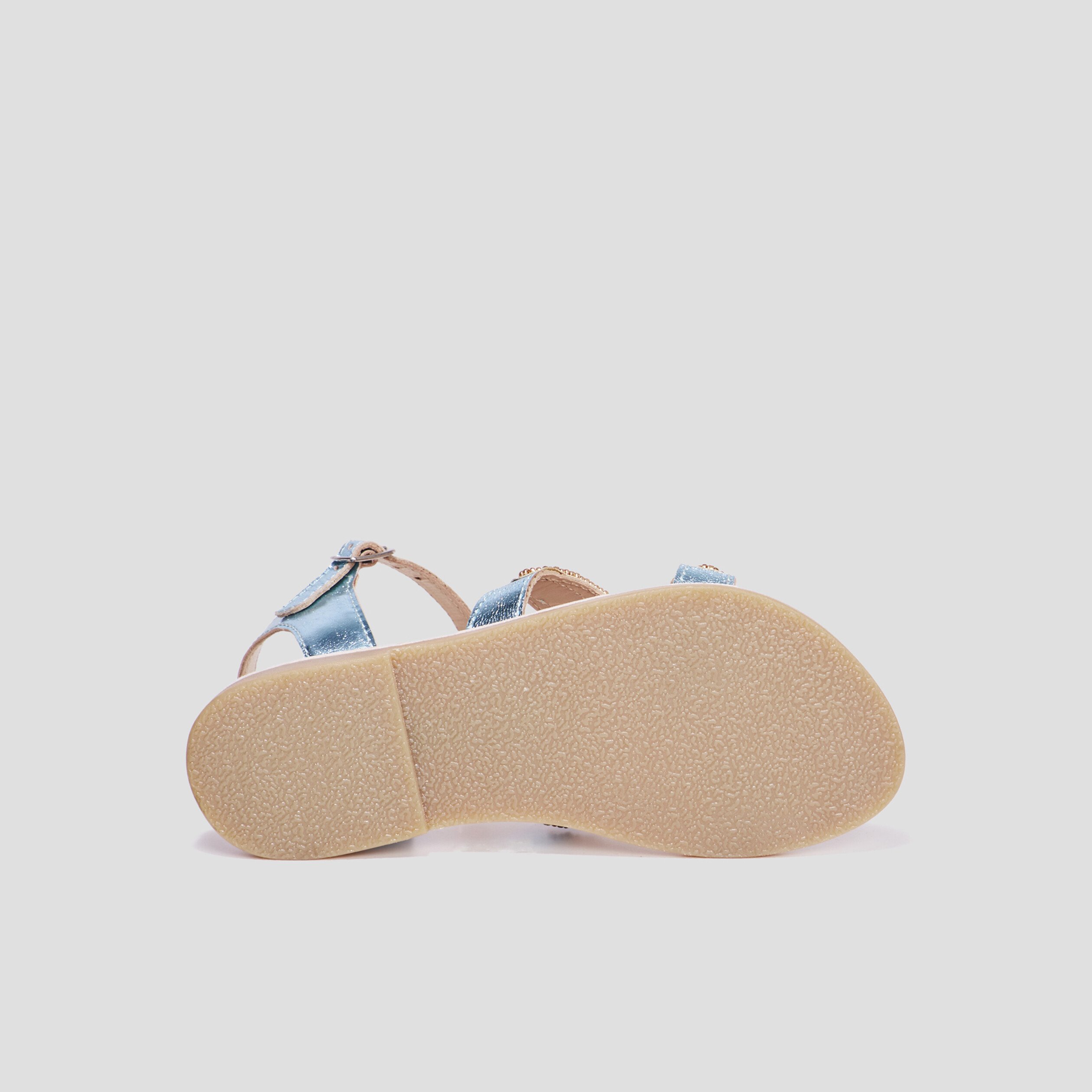 sandales avec perles en cuir creeks bleu fille Sandales avec perles en cuir Creeks bleu fille