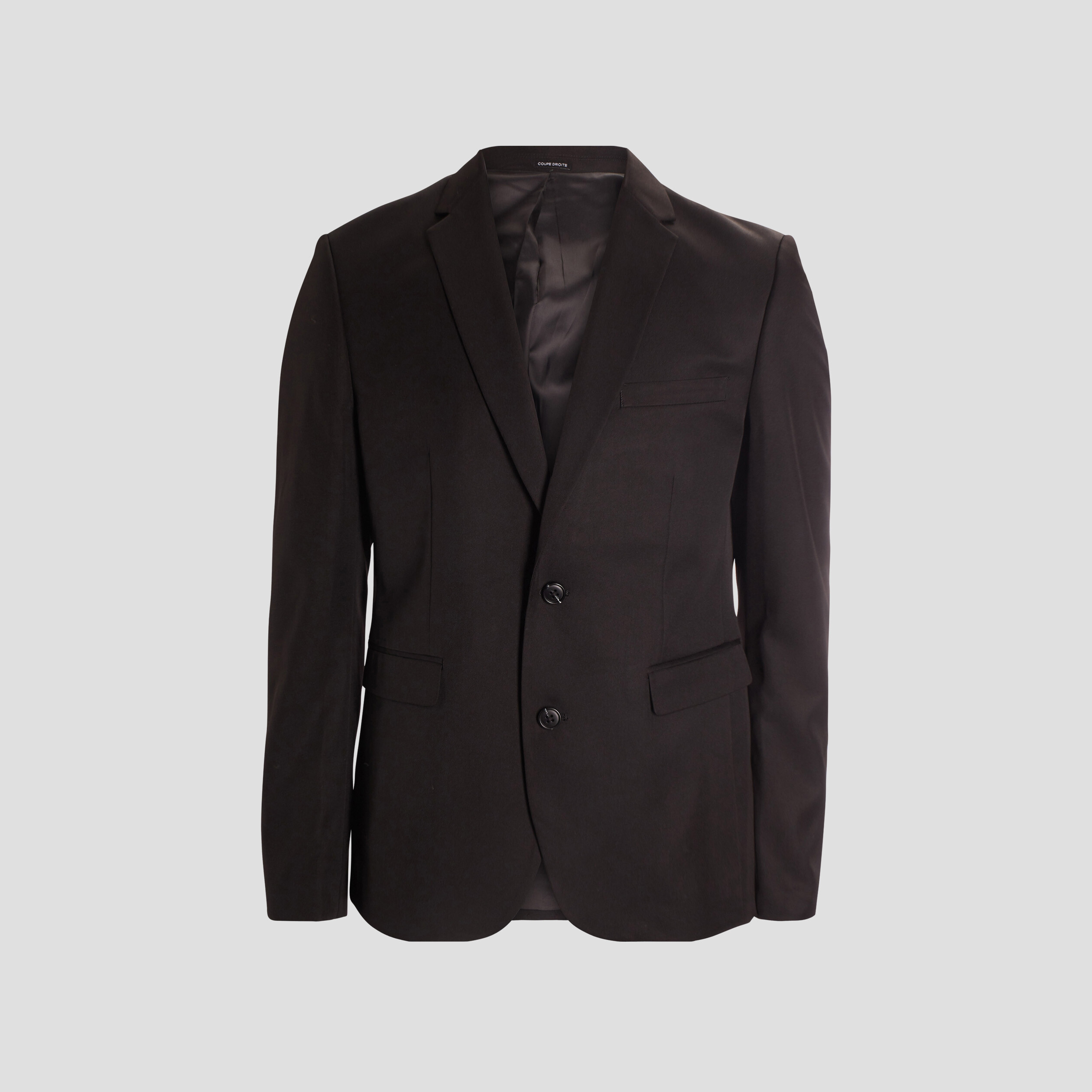 Veste de costume droite ajust&eacute;e noir homme