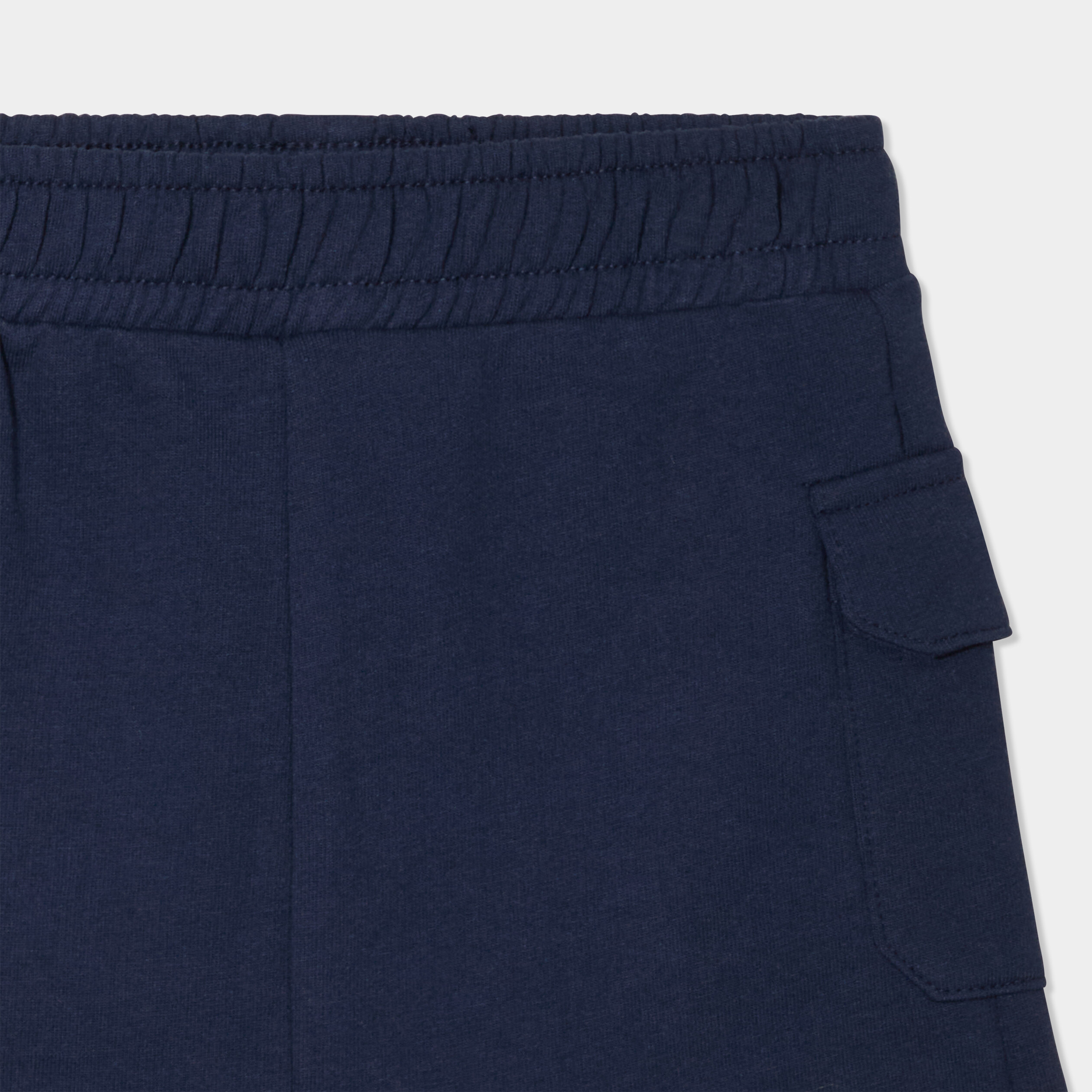 short avec poches cotes bleu marine bebeg Short avec poches côtés bleu marine bébé garçon