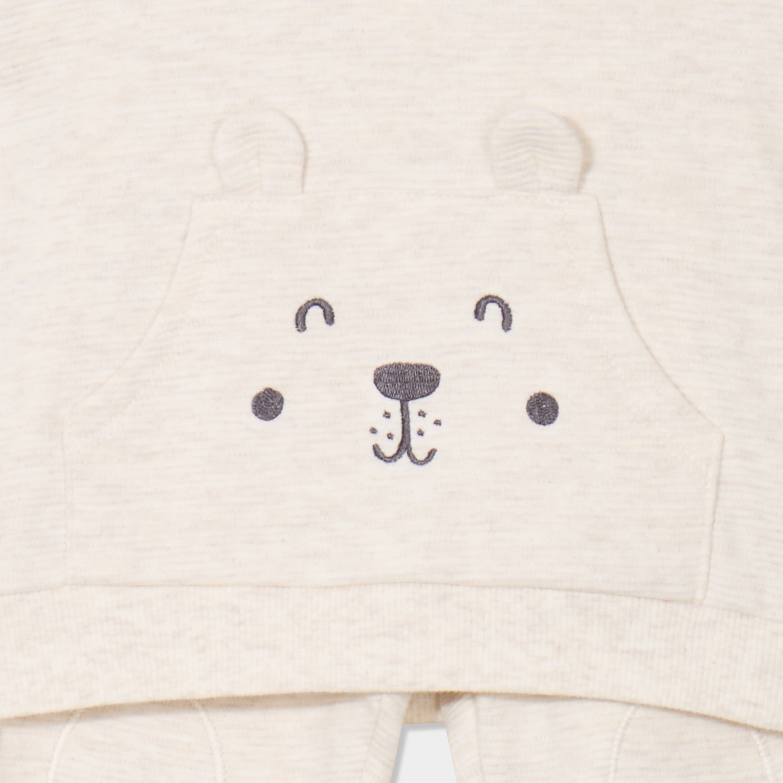 Ensemble 2 pi&egrave;ces sweat et jogging coton beige b&eacute;b&eacute; gar&ccedil;on