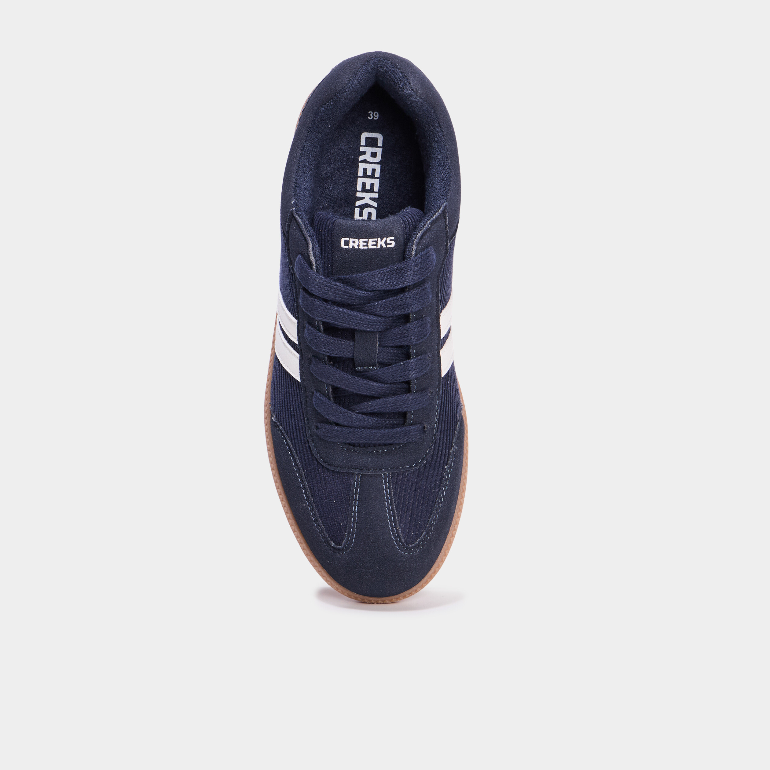 tennis basses plates a lacets bleu marine femme Tennis basses plates à lacets bleu marine femme