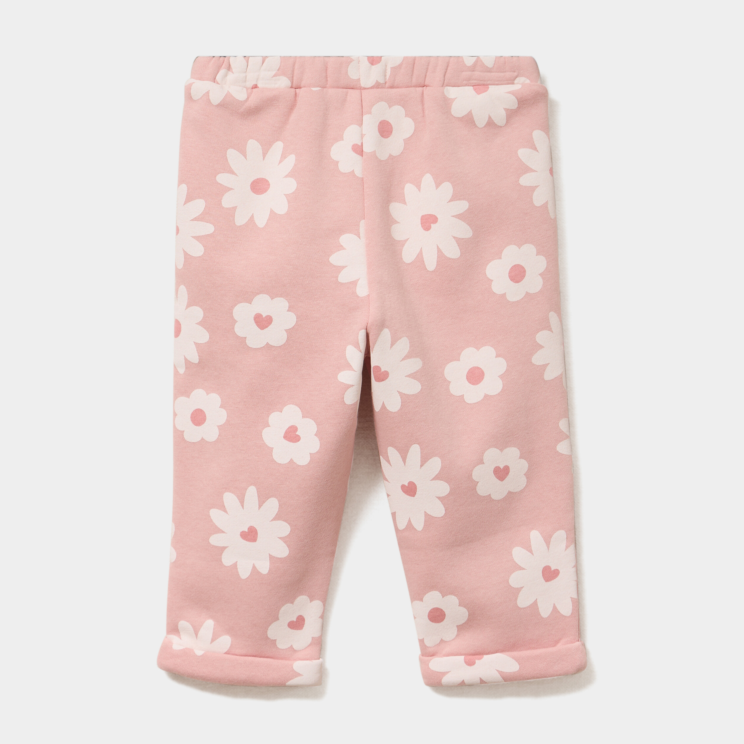 Pantalon de jogging molleton &agrave; noeud rose b&eacute;b&eacute; fille
