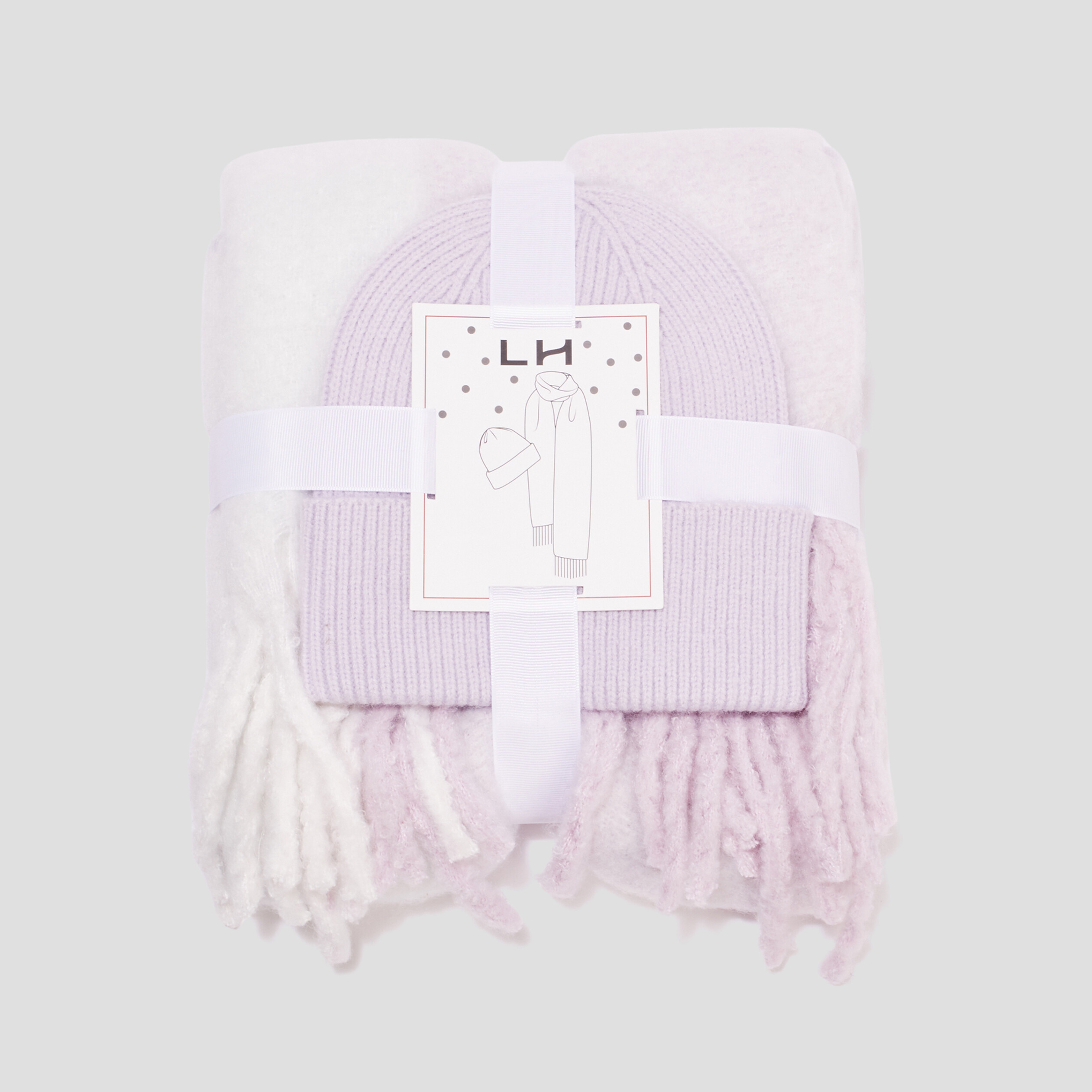 Ensemble écharpe et bonnet multicolore fille
