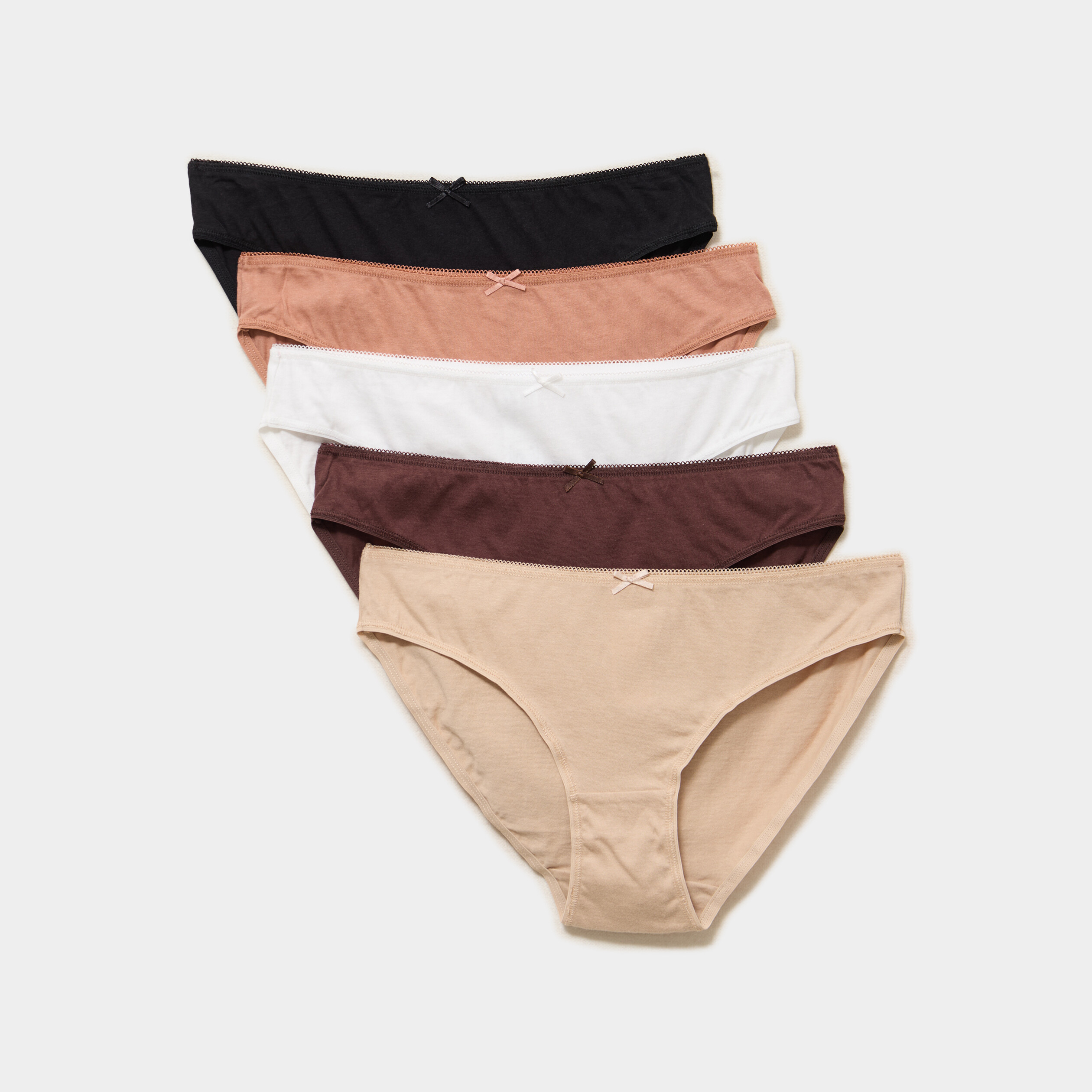 Lot 5 culottes coton vieux rose femme