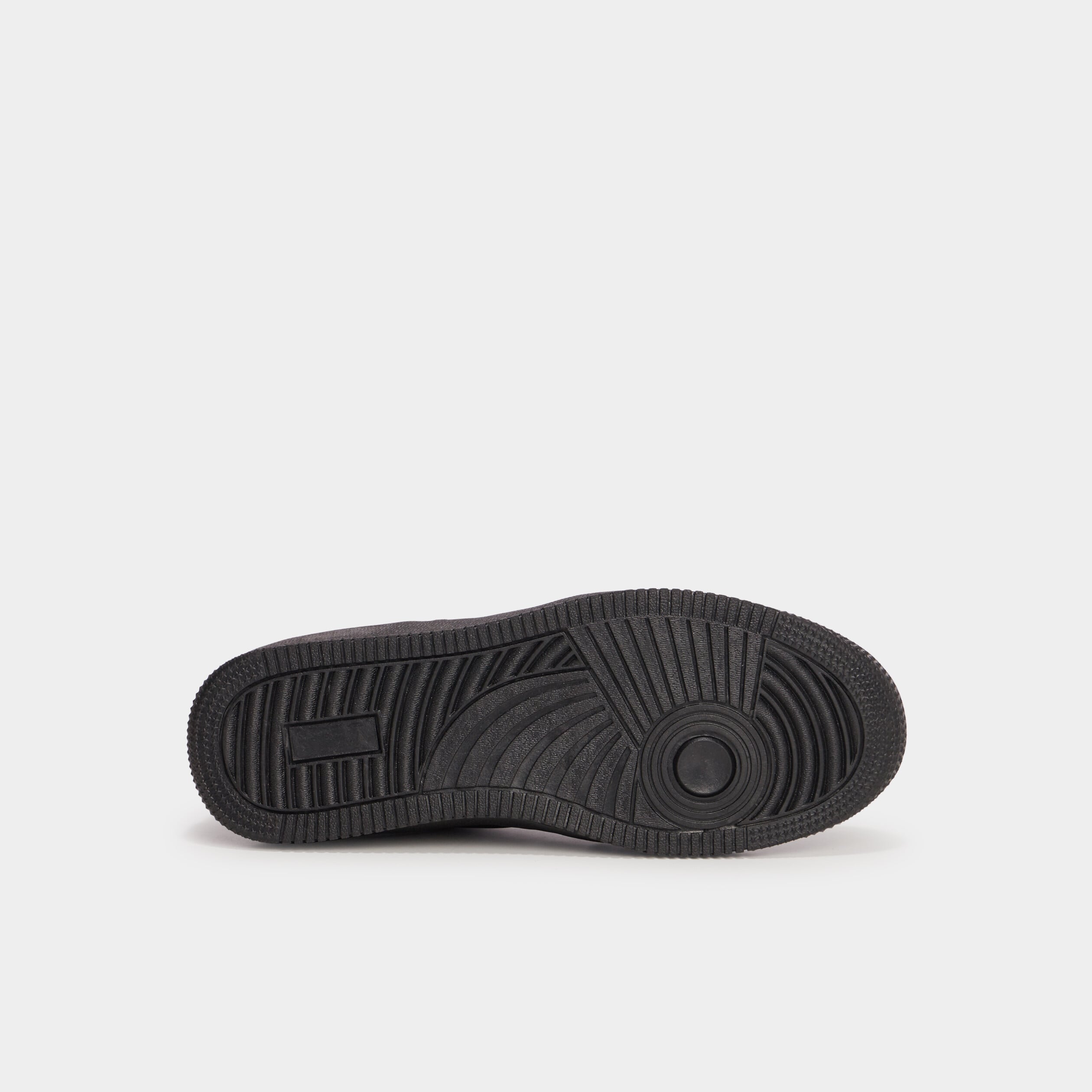 Baskets avec semelle &eacute;paisse noir femme