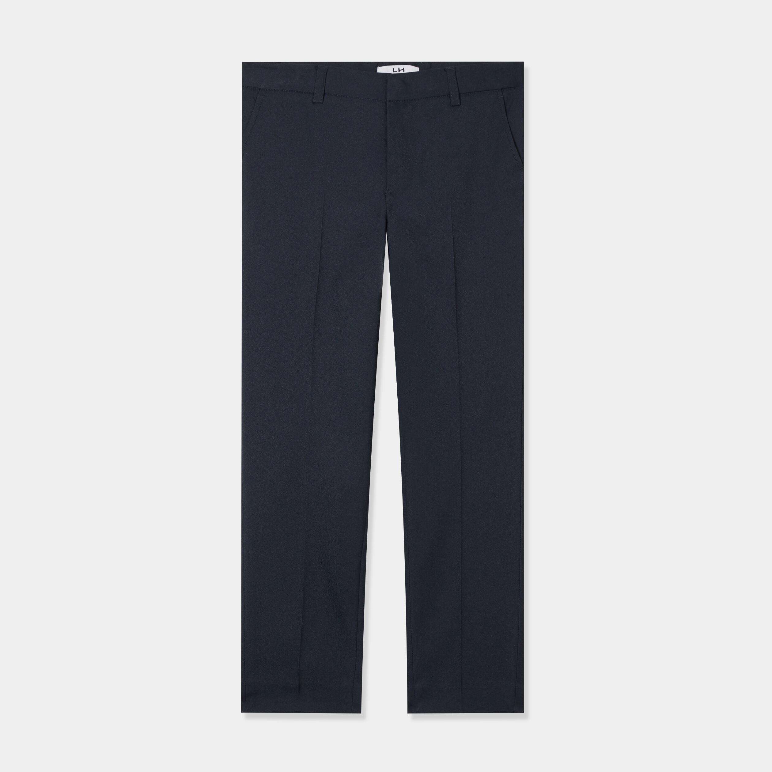 pantalon de costard droit a pinces bleu marine garcon Pantalon de costard droit à pinces bleu marine garçon