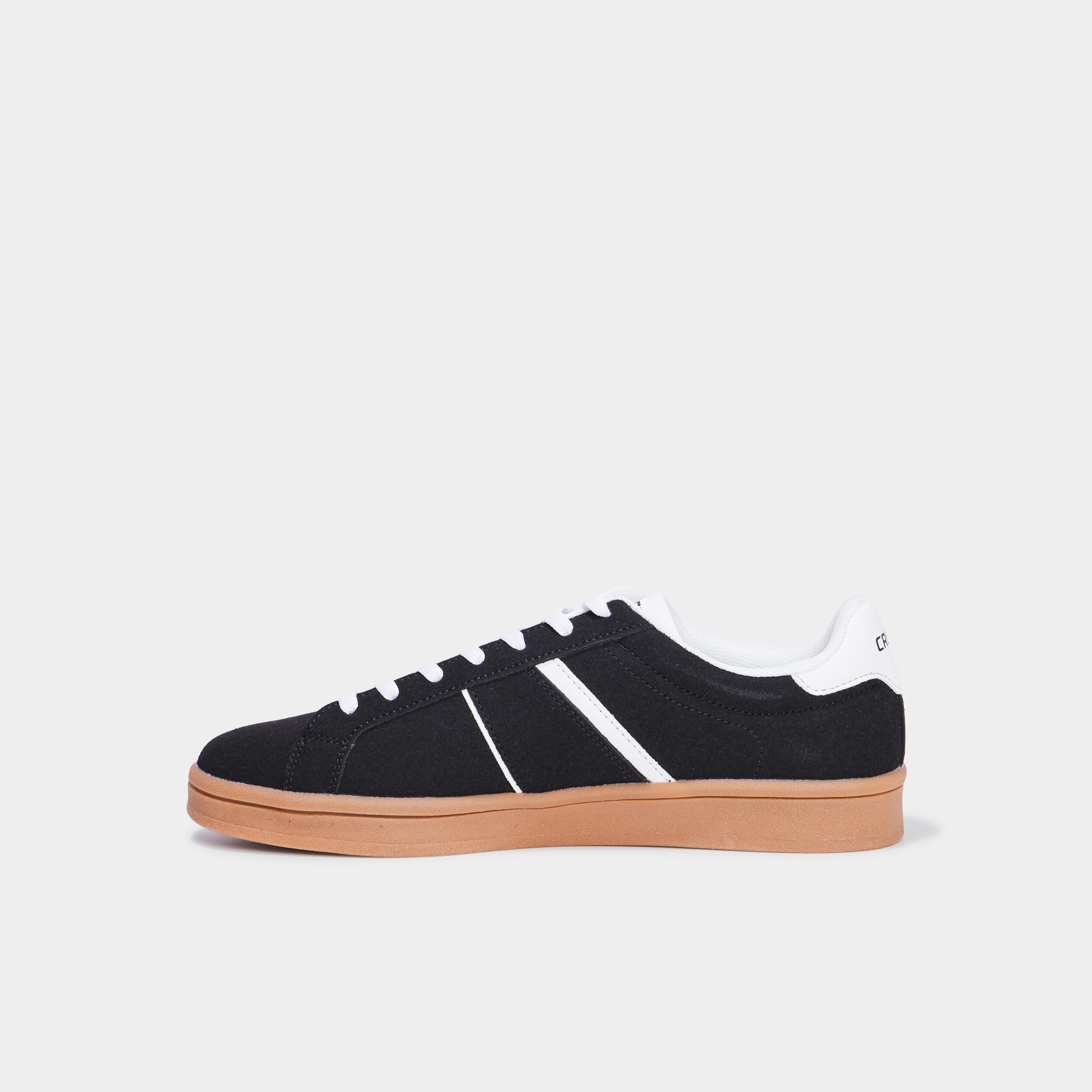 tennis basses a lacets effet daim noir homme Tennis basses à lacets effet daim noir homme