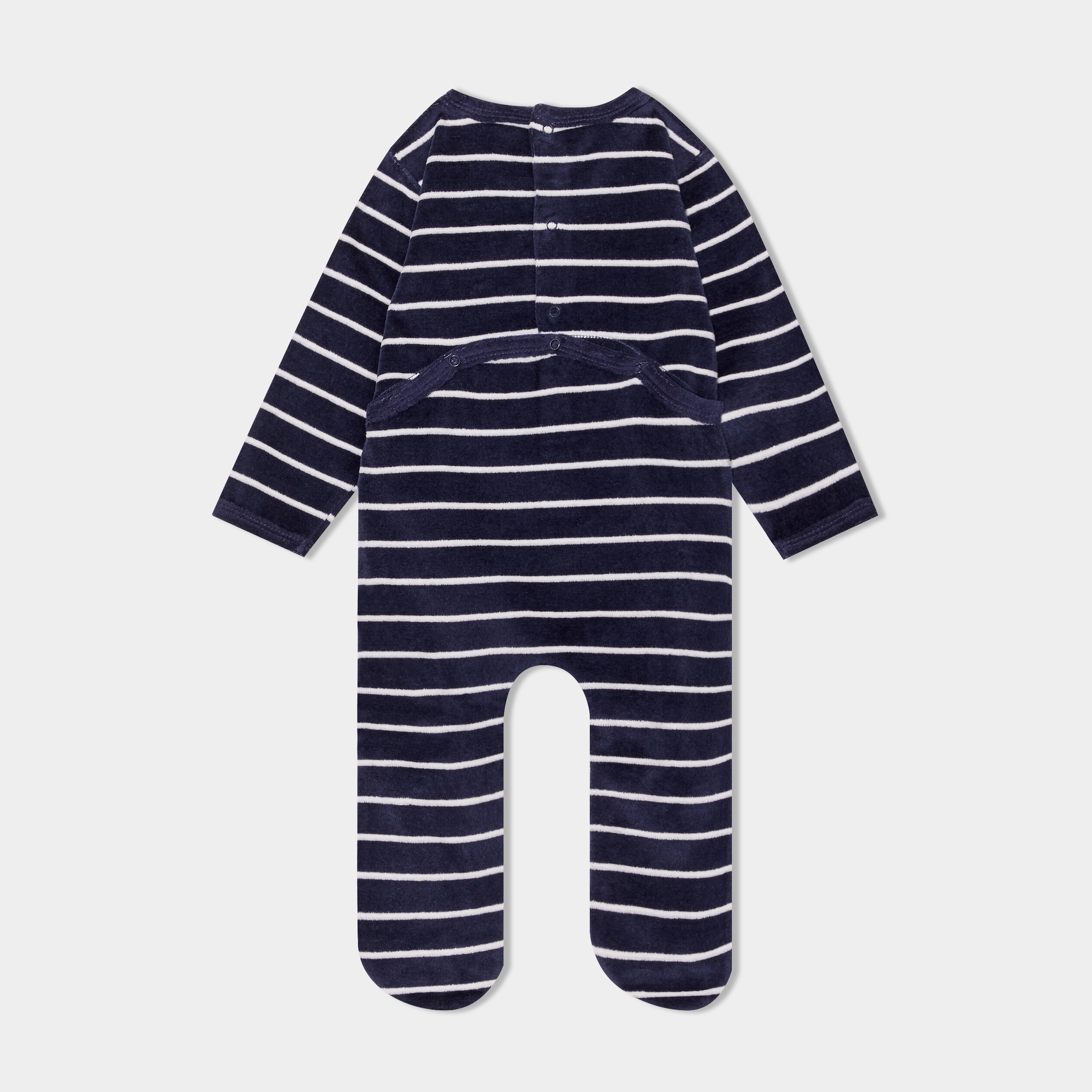 pyjama dors bien effet polaire bleu marine bebeg Pyjama dors-bien effet polaire bleu marine bébé garçon