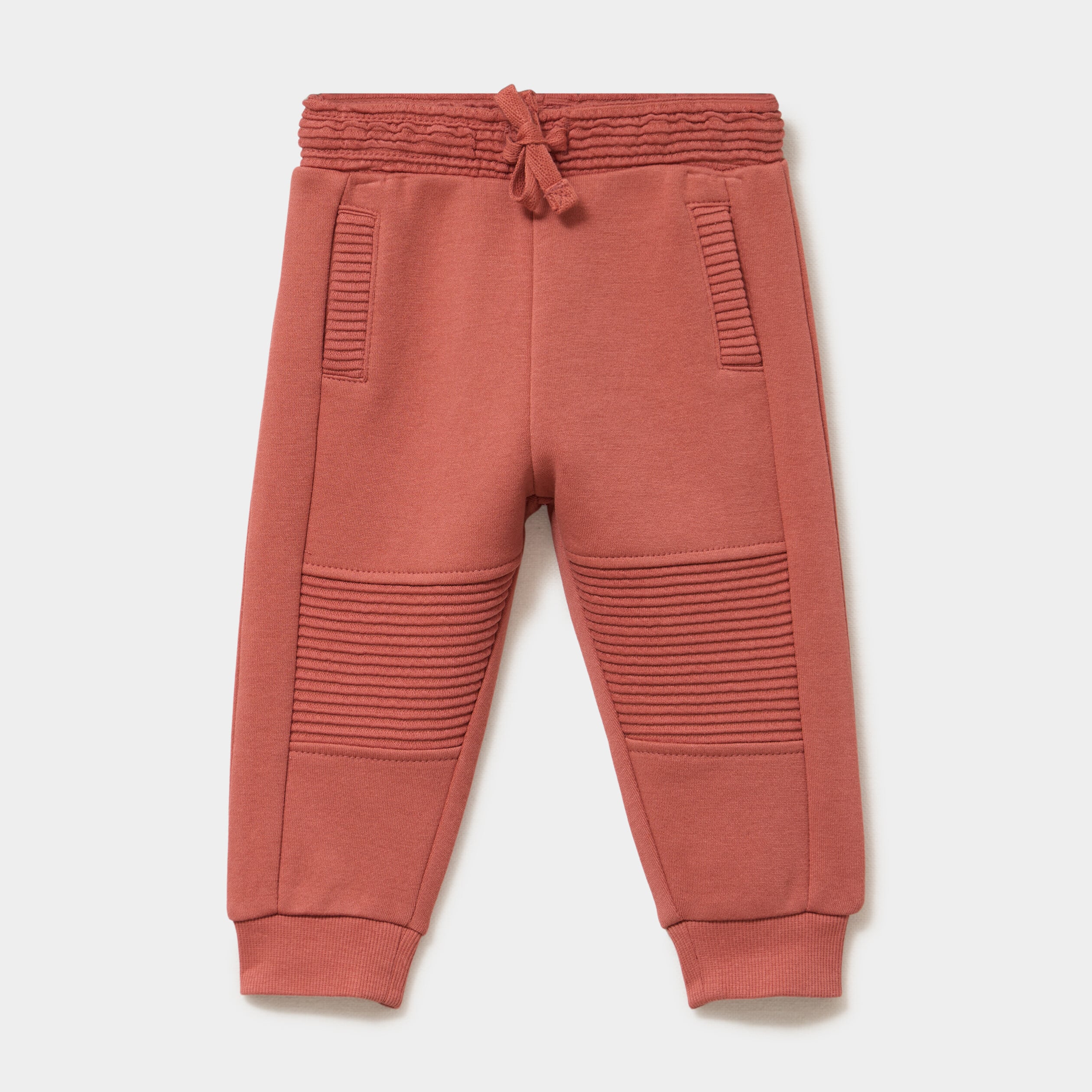 Pantalon de jogging molletonn&eacute; terracotta b&eacute;b&eacute; gar&ccedil;on