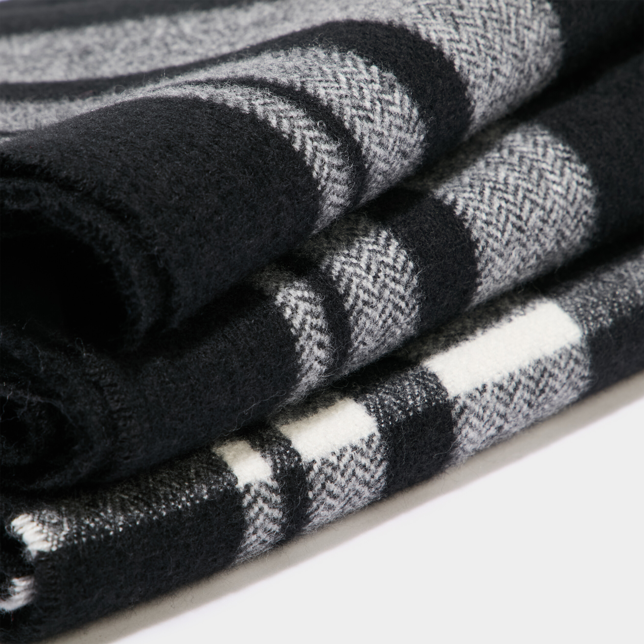 &Eacute;charpe &agrave; franges noir homme