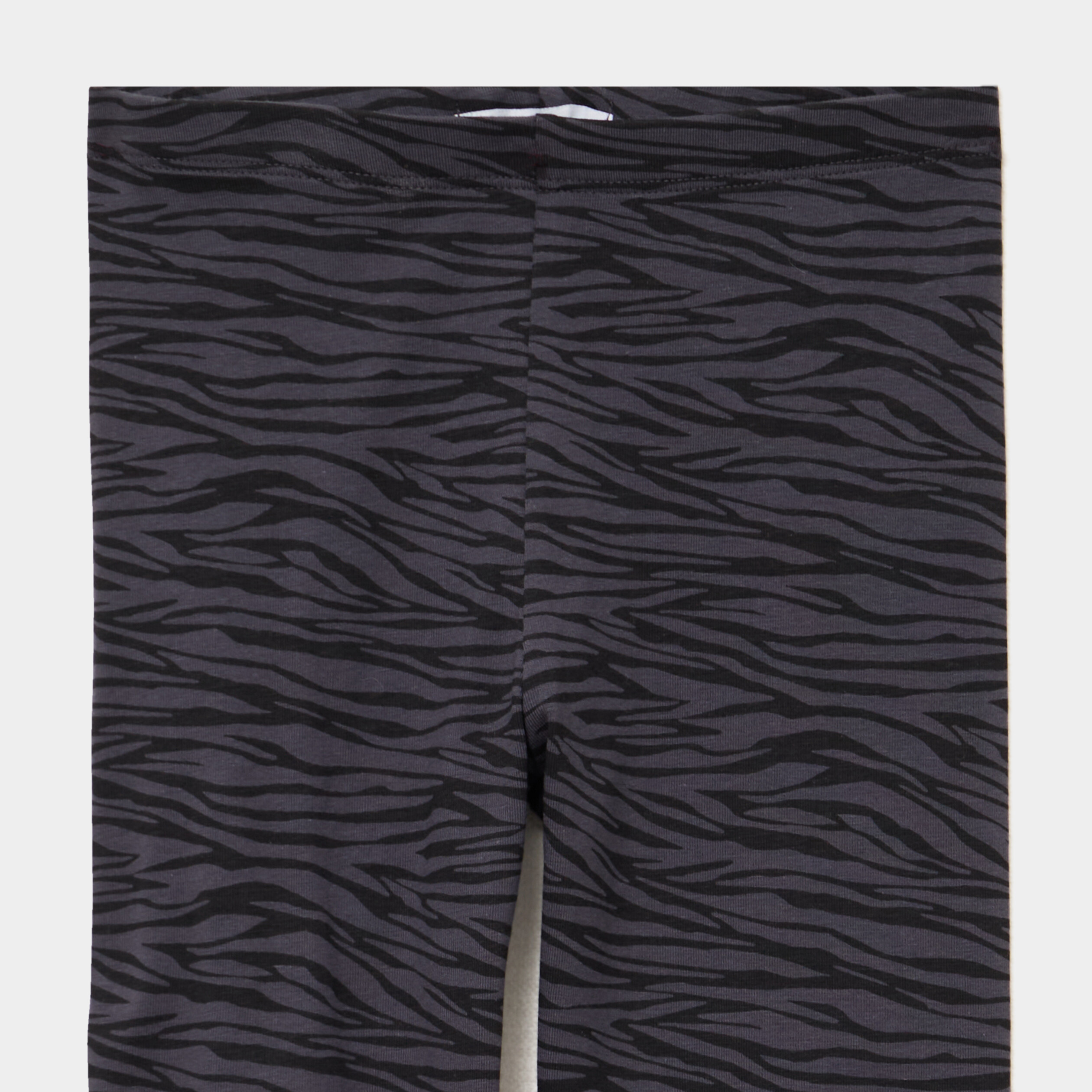 Legging taille &eacute;lastiqu&eacute;e coton gris anthracite fille