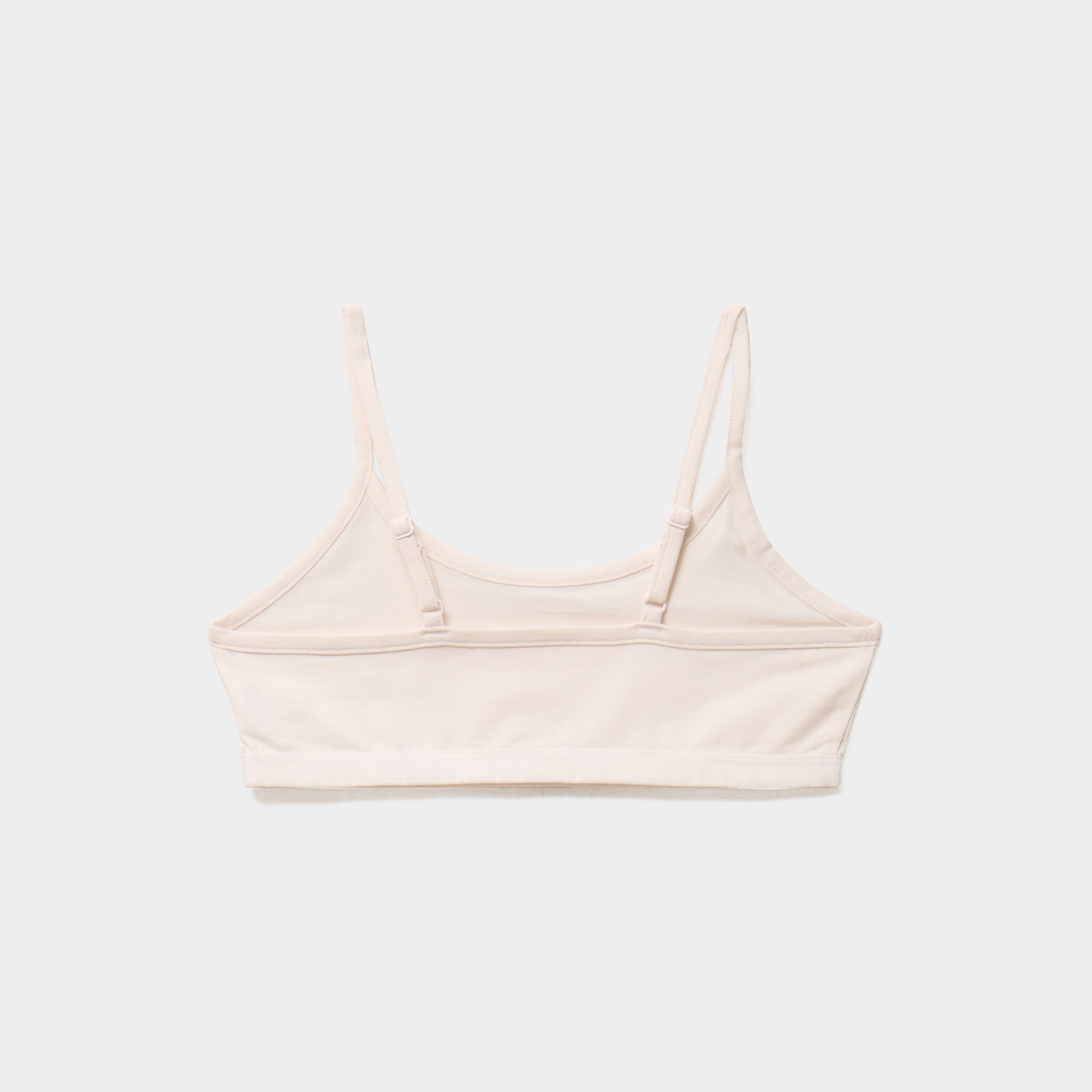 Lot 2 brassi&egrave;res coton stretch ecru fille