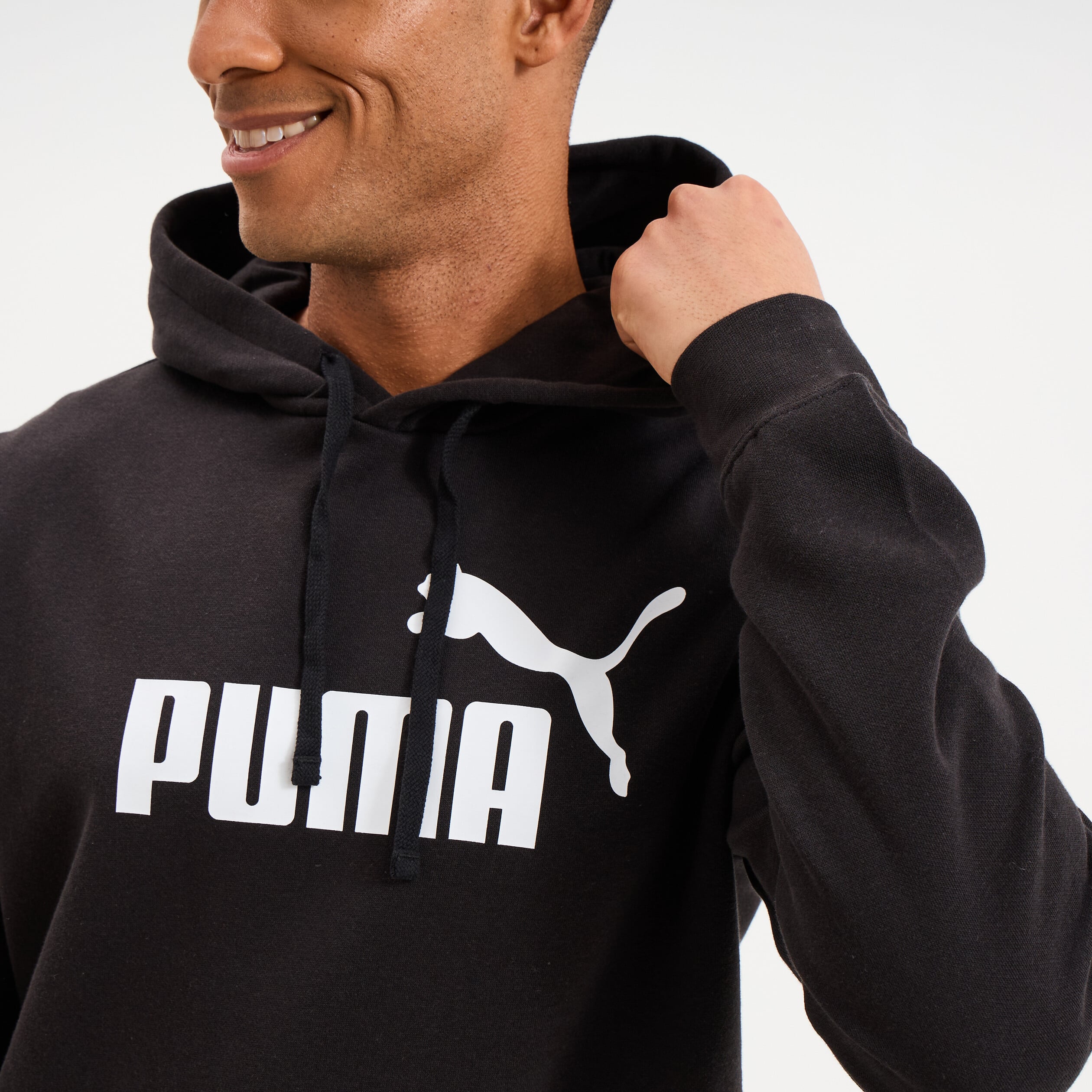 Sweat hoodie molleton &agrave; capuche Puma noir homme