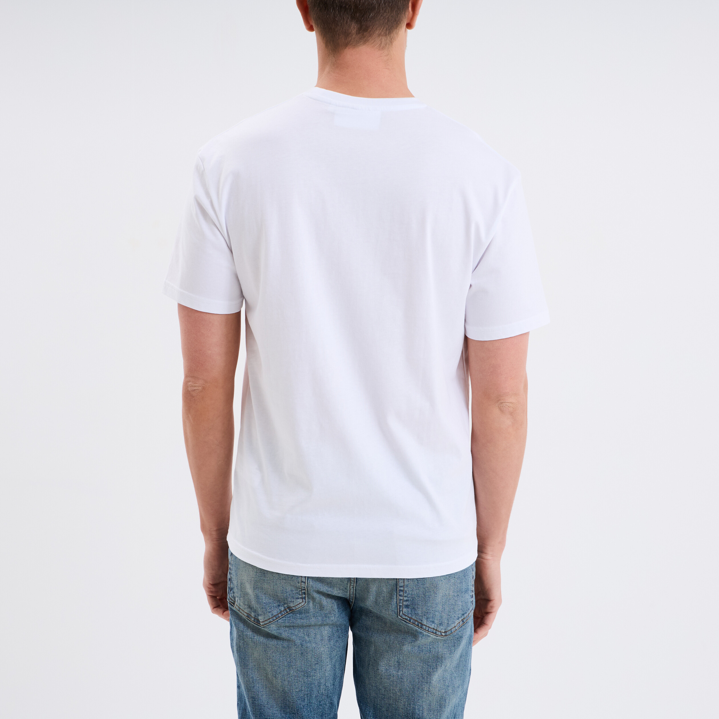 Tshirt coton Retour vers le futur blanc homme La Halle — free download