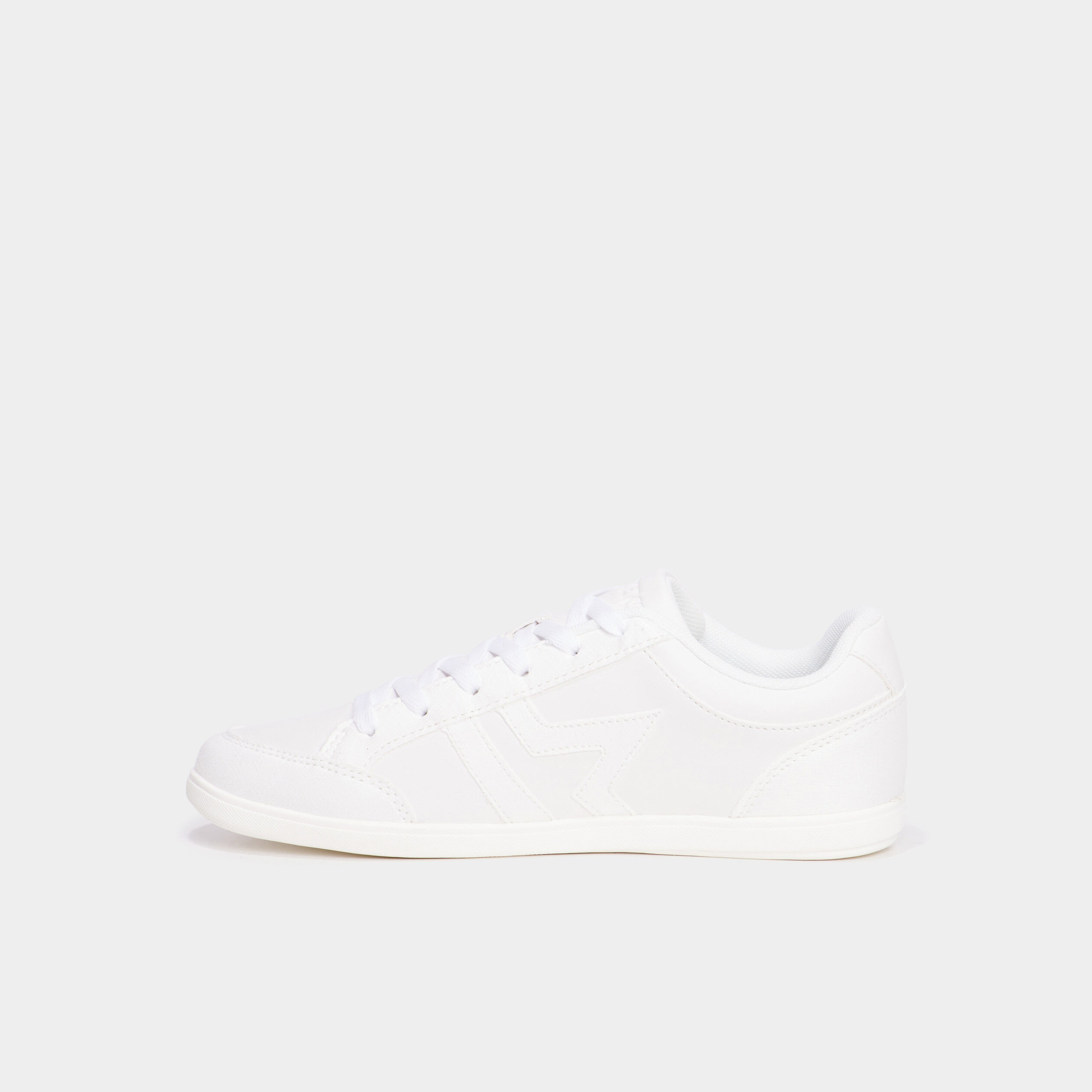 Tennis basses &agrave; lacets blanc femme