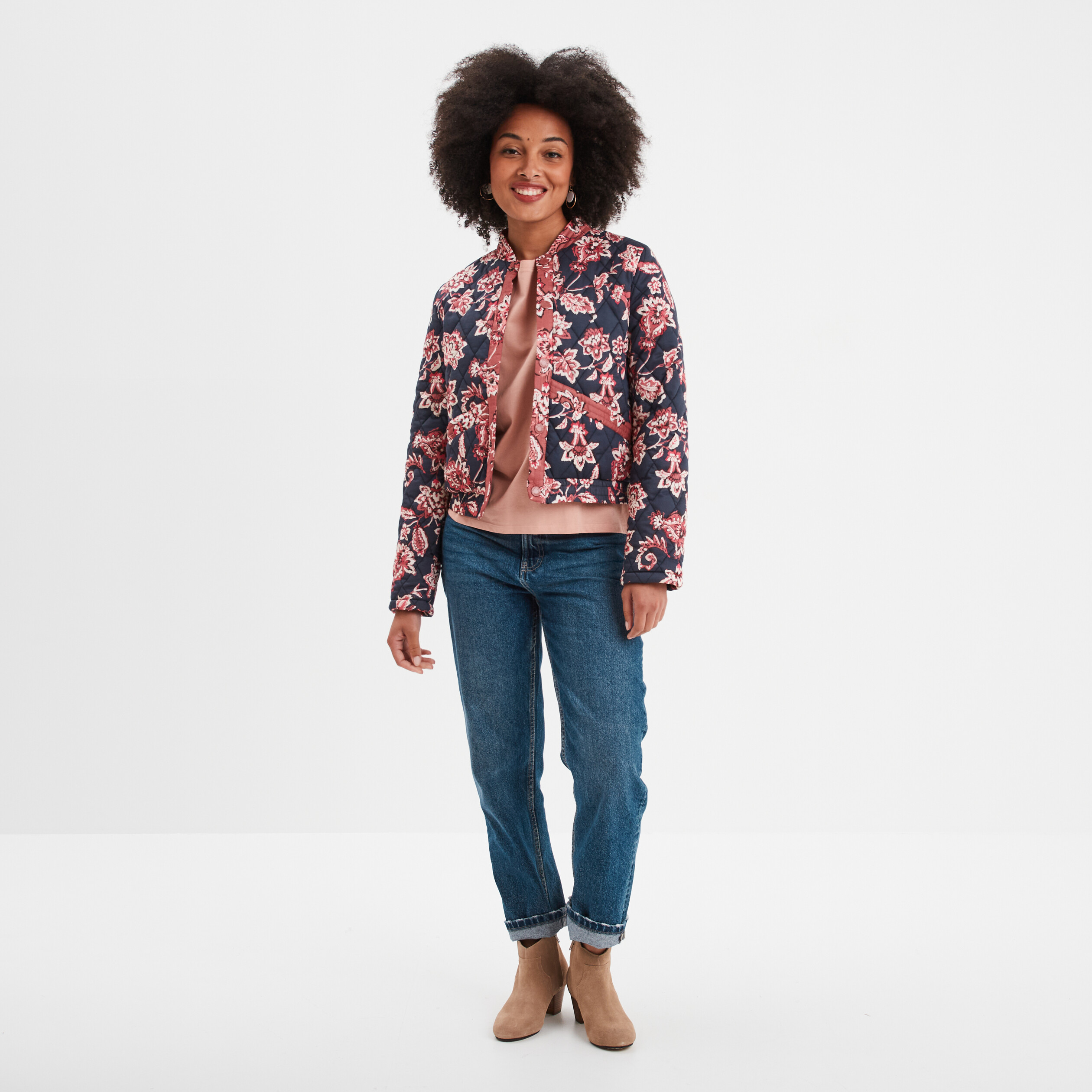 t shirt manches courtes coton vieux rose femme T-shirt manches courtes coton vieux rose femme