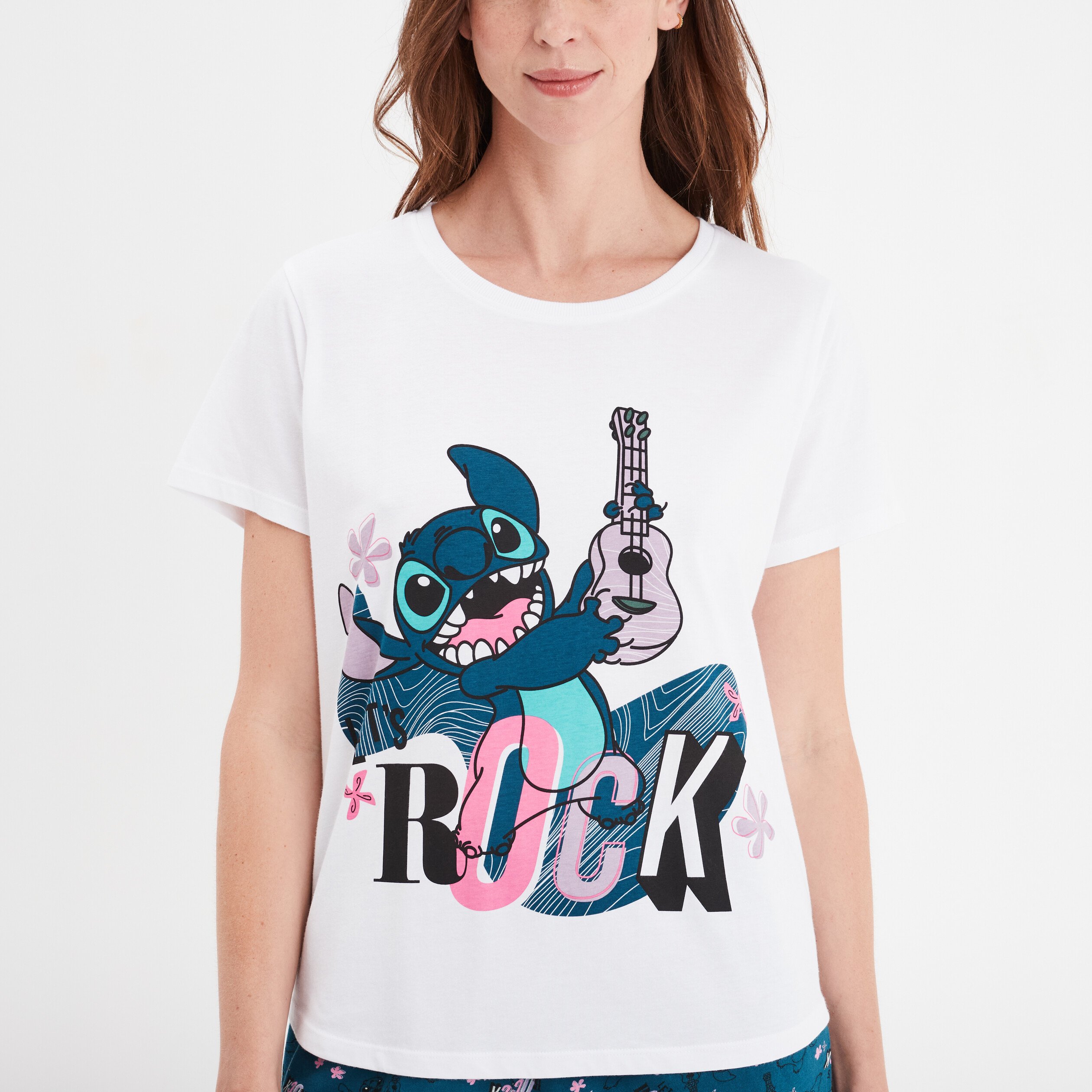 Pyjama stitch femme short best sale