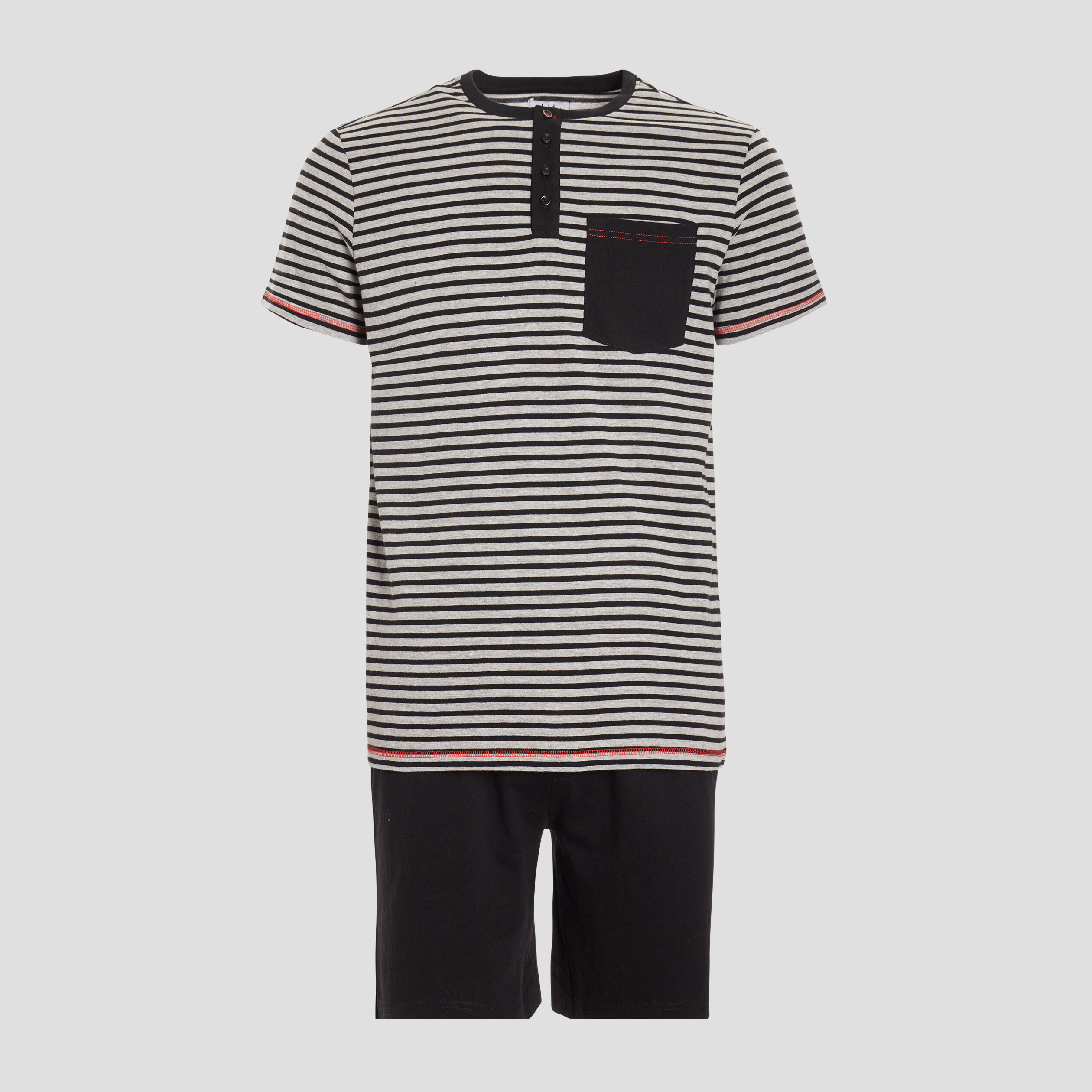 Ensemble pyjama 2 pièces blanc homme
