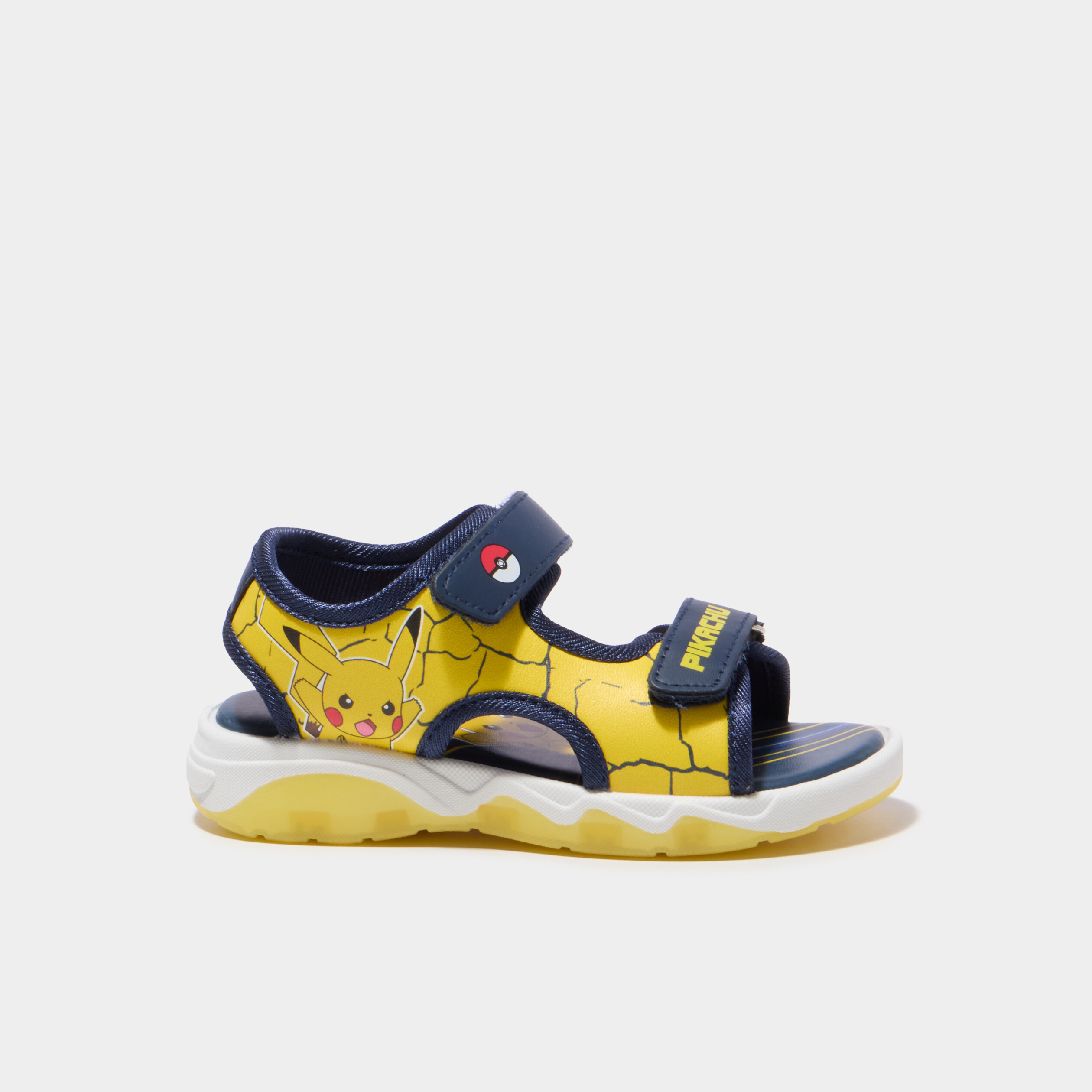 Sandales semelles lumineuses Pok&eacute;mon jaune gar&ccedil;on