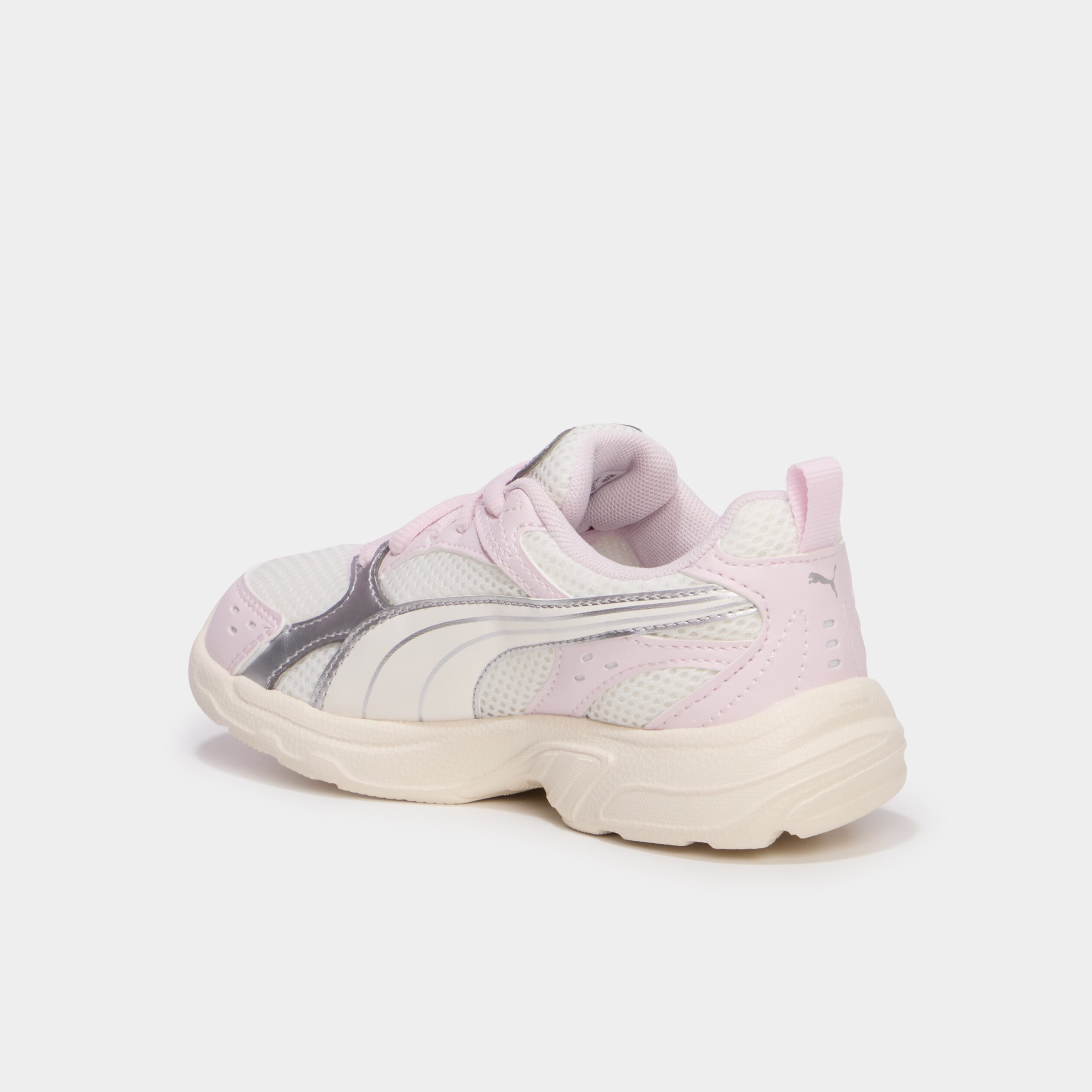 Baskets running &agrave; lacets Puma Milenio rose champagne fille