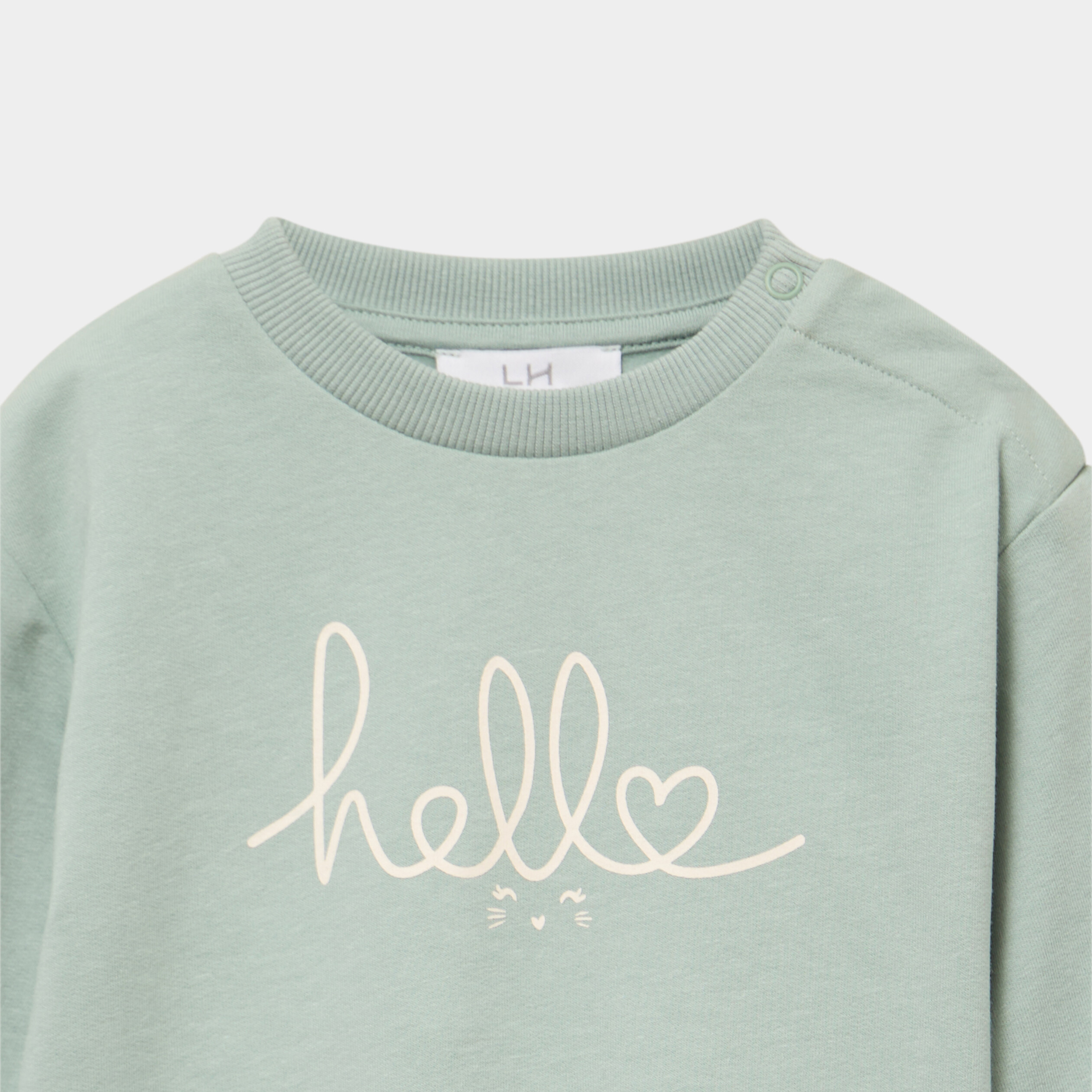 Ensemble sweat et legging ecru b&eacute;b&eacute; fille