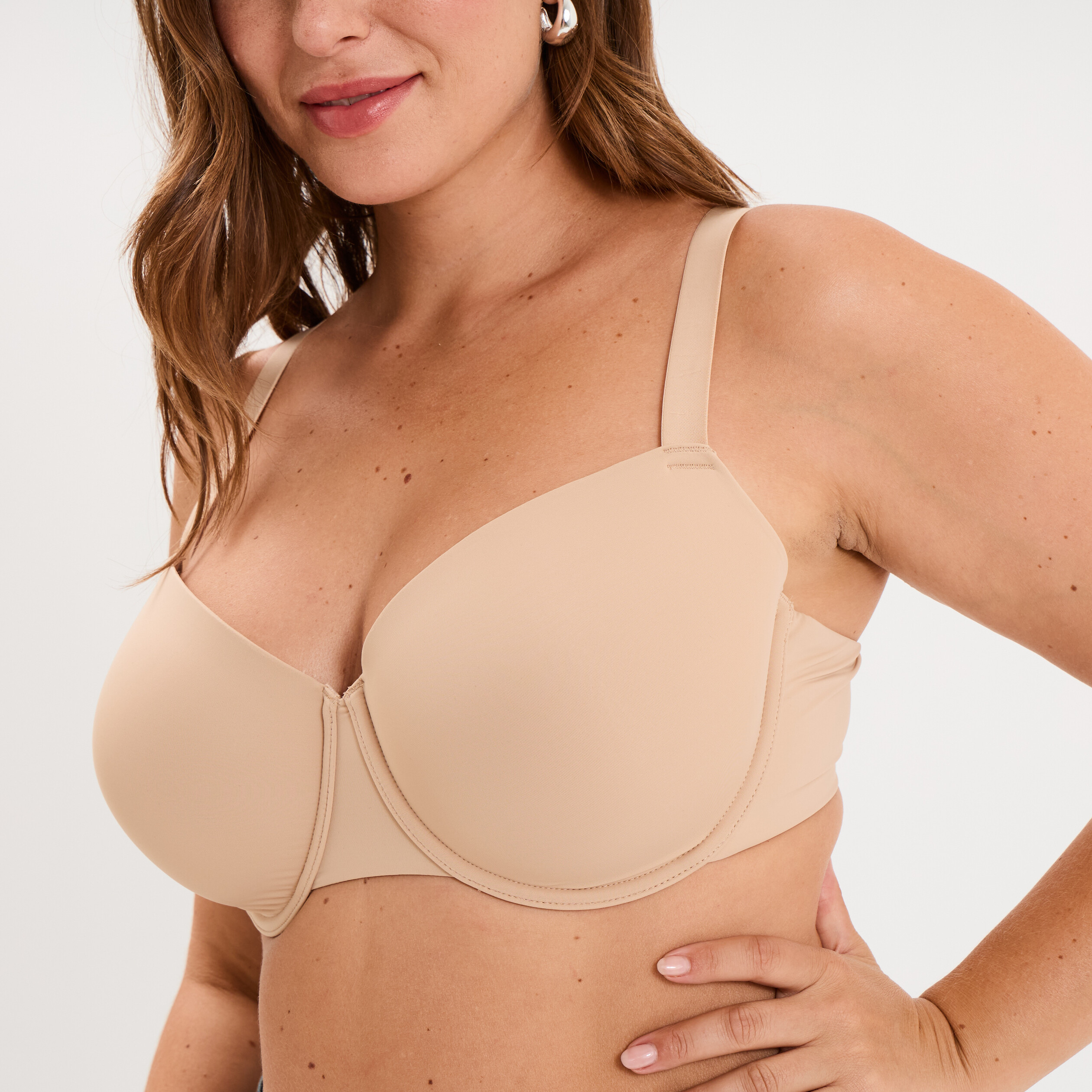 Soutien-gorge corbeille sable femme grande taille