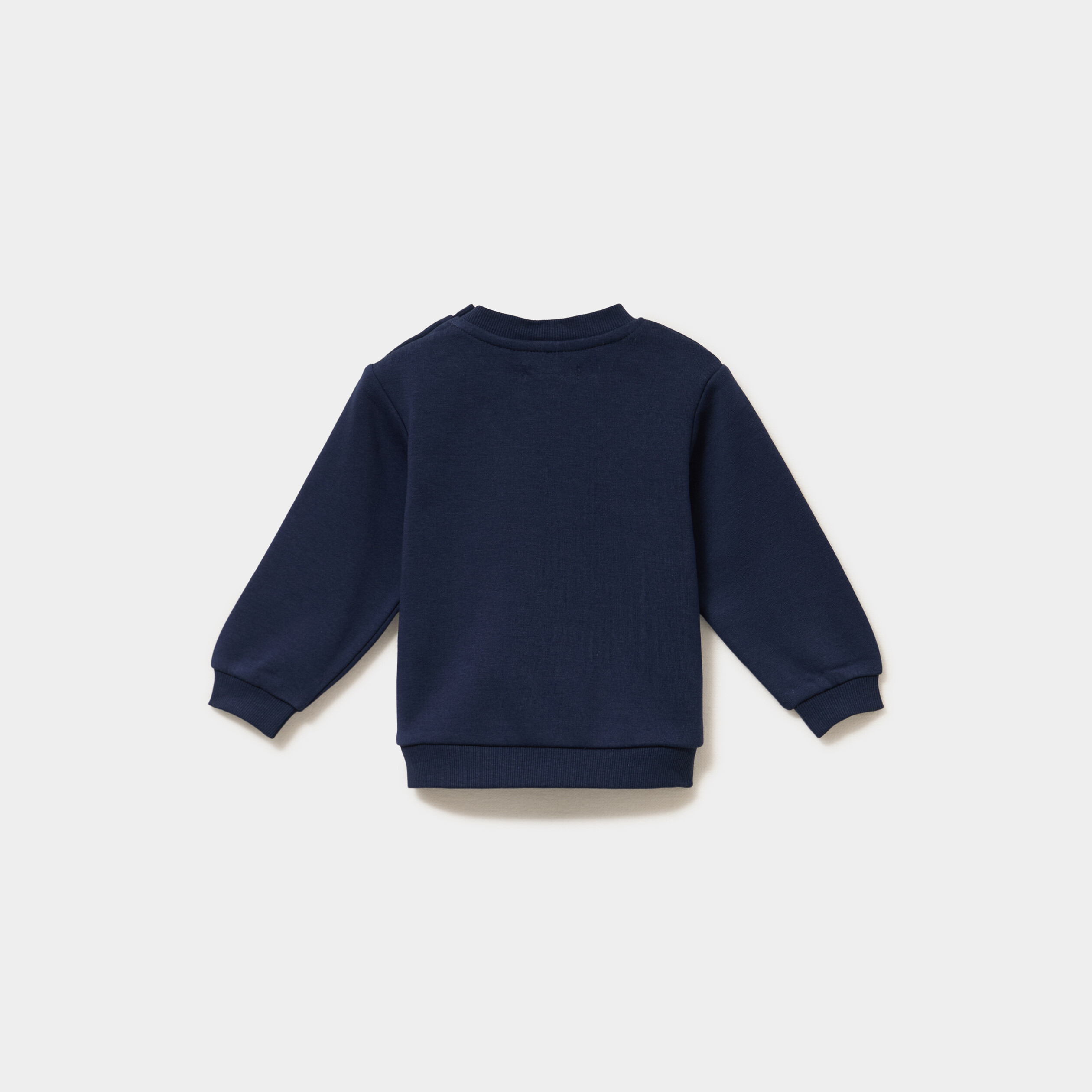 Lot 2 sweats manches longues bleu marine b&eacute;b&eacute; gar&ccedil;on