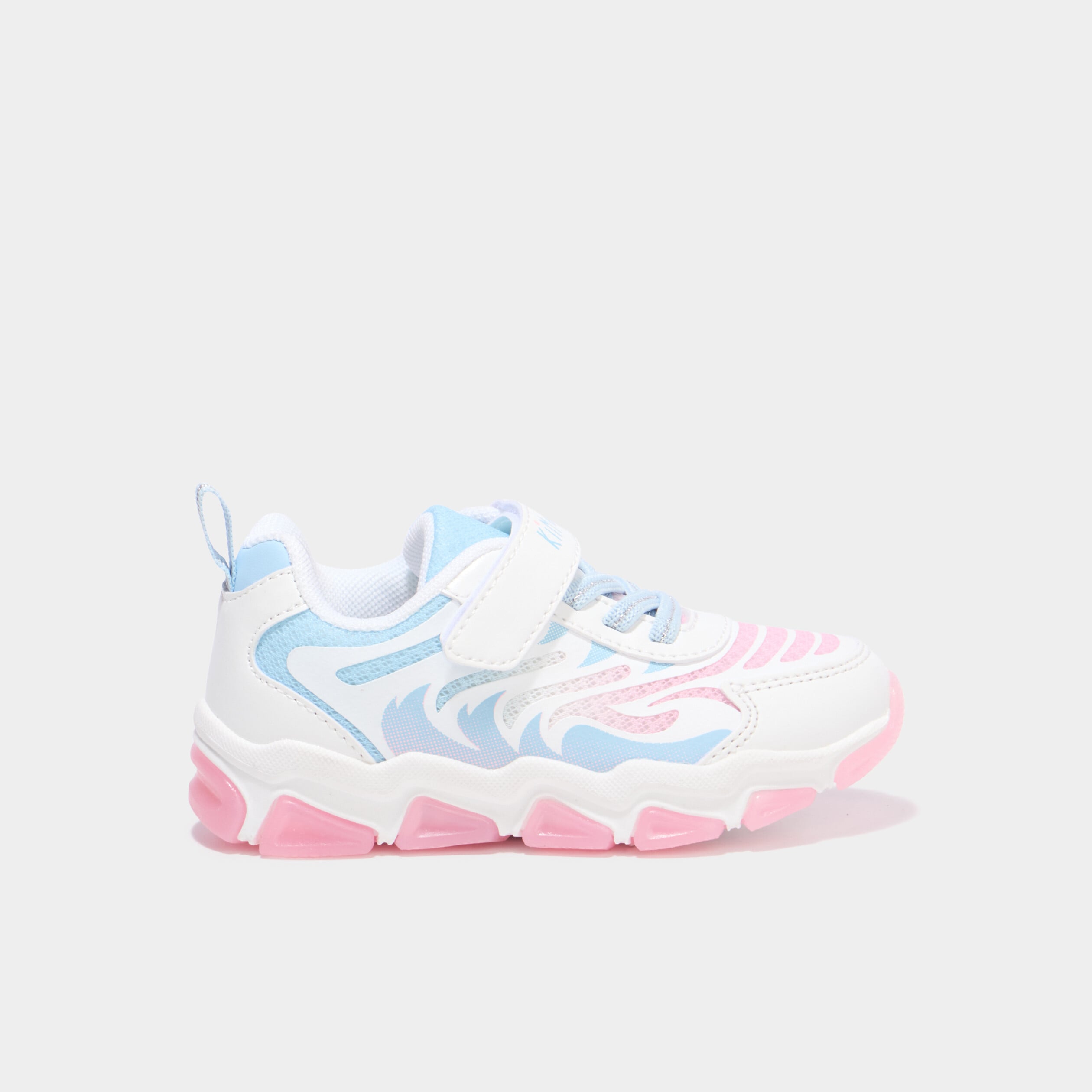 Baskets running semelles lumineuses multicolore fille