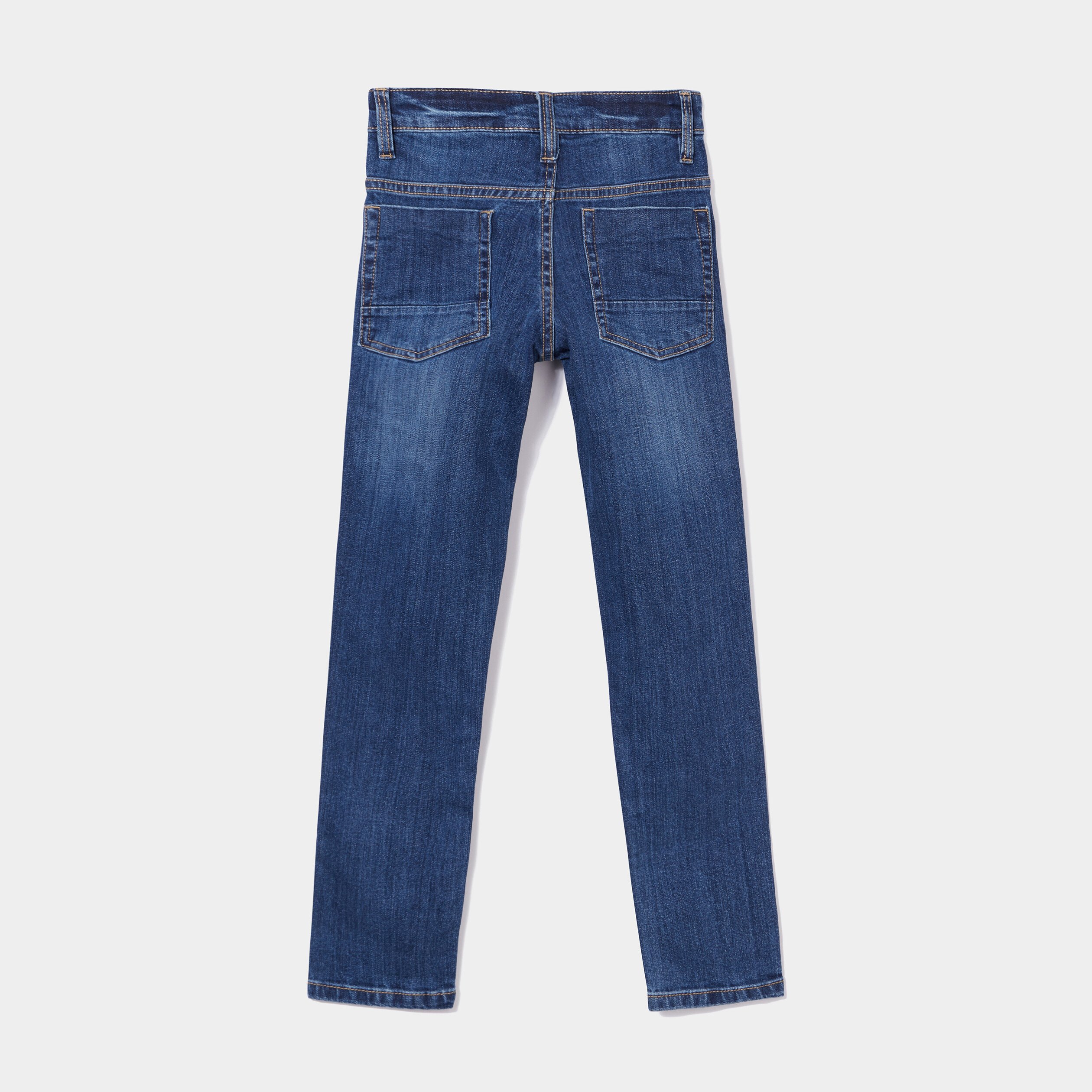 jeans slim effet stretch denim stone garcon Jeans slim effet stretch denim stone garçon