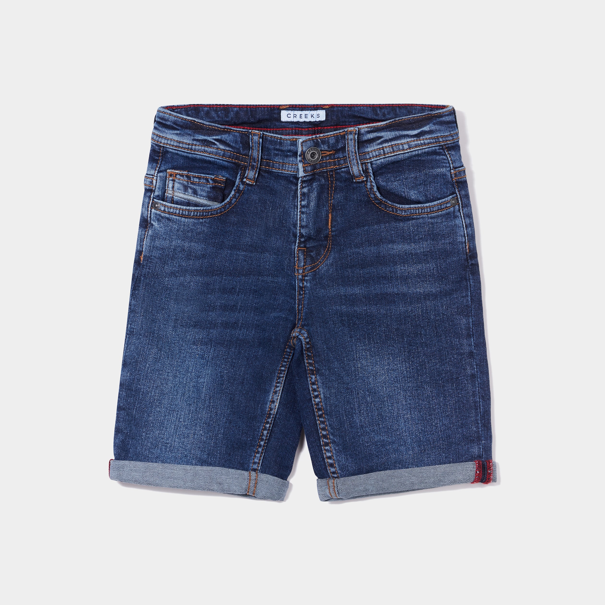 Bermuda regular en jean denim stone gar&ccedil;on
