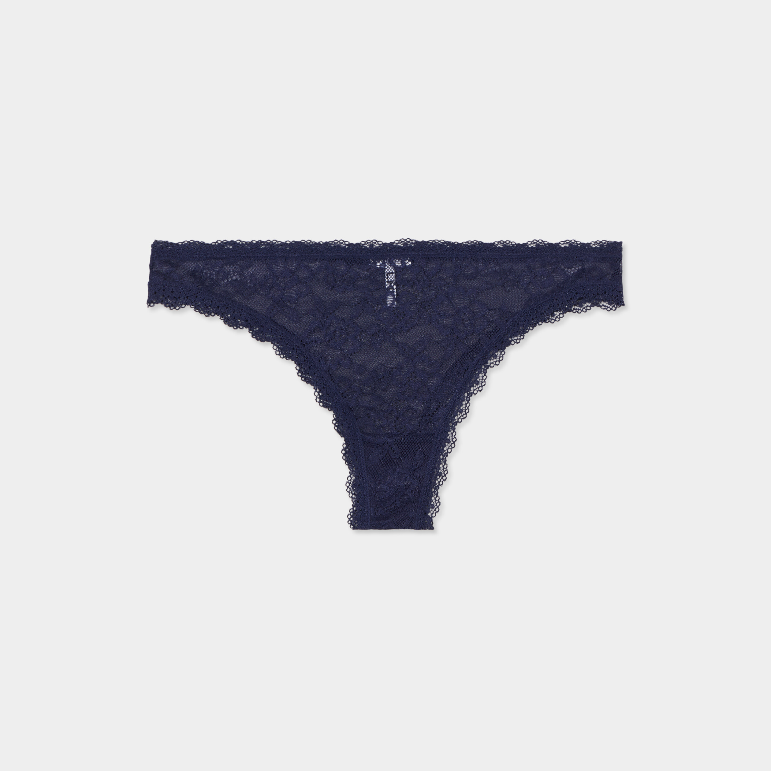 tanga en dentelle bleu marine femme Tanga en dentelle bleu marine femme