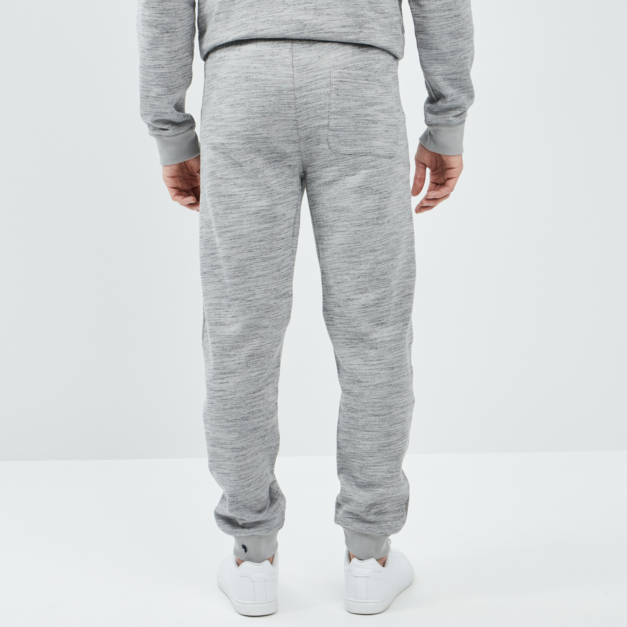 pantalon jogging taille elastiquee gris homme Pantalon jogging taille élastiquée gris homme