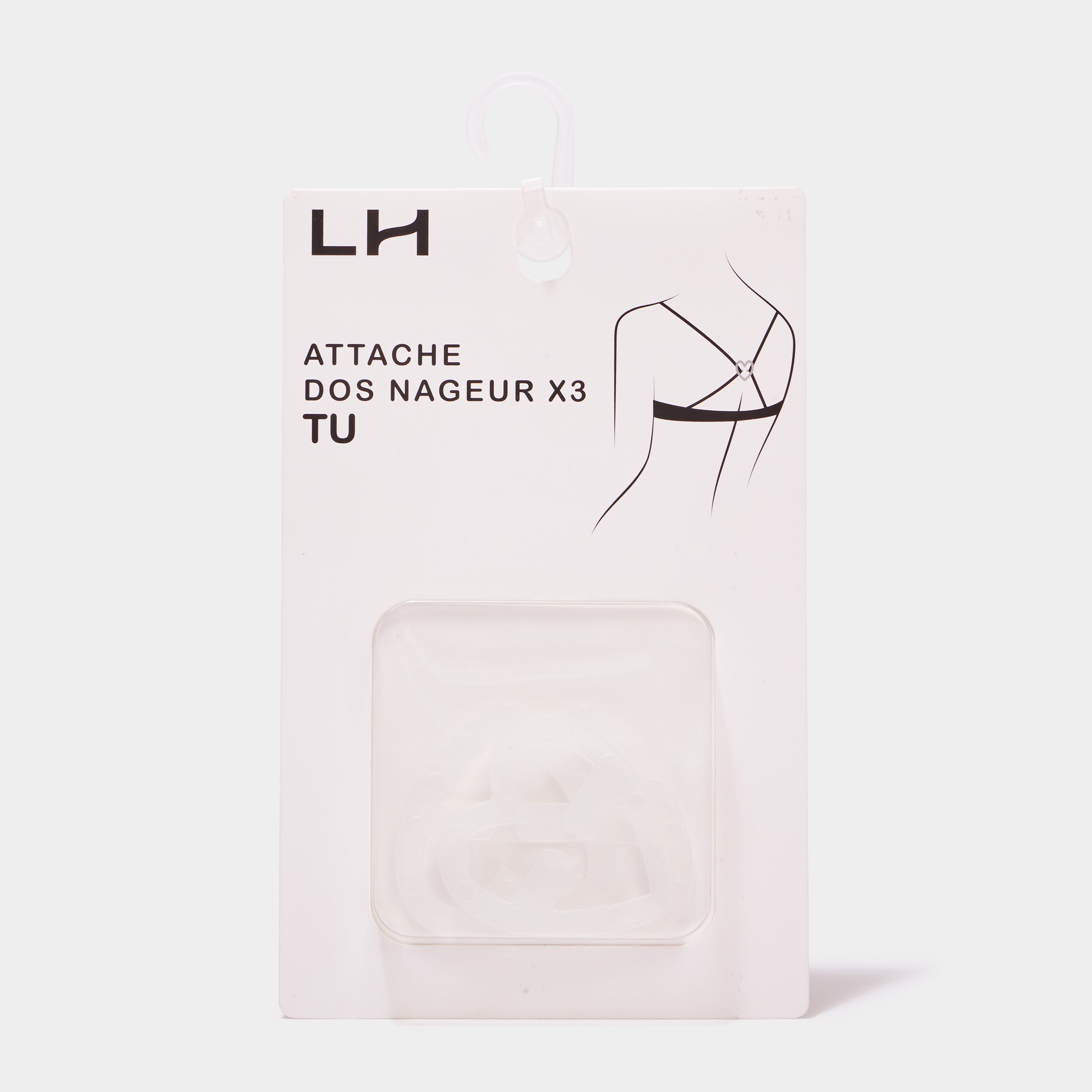 lot de 3 attaches dos nageur blanc femme Lot de 3 attaches dos nageur blanc femme