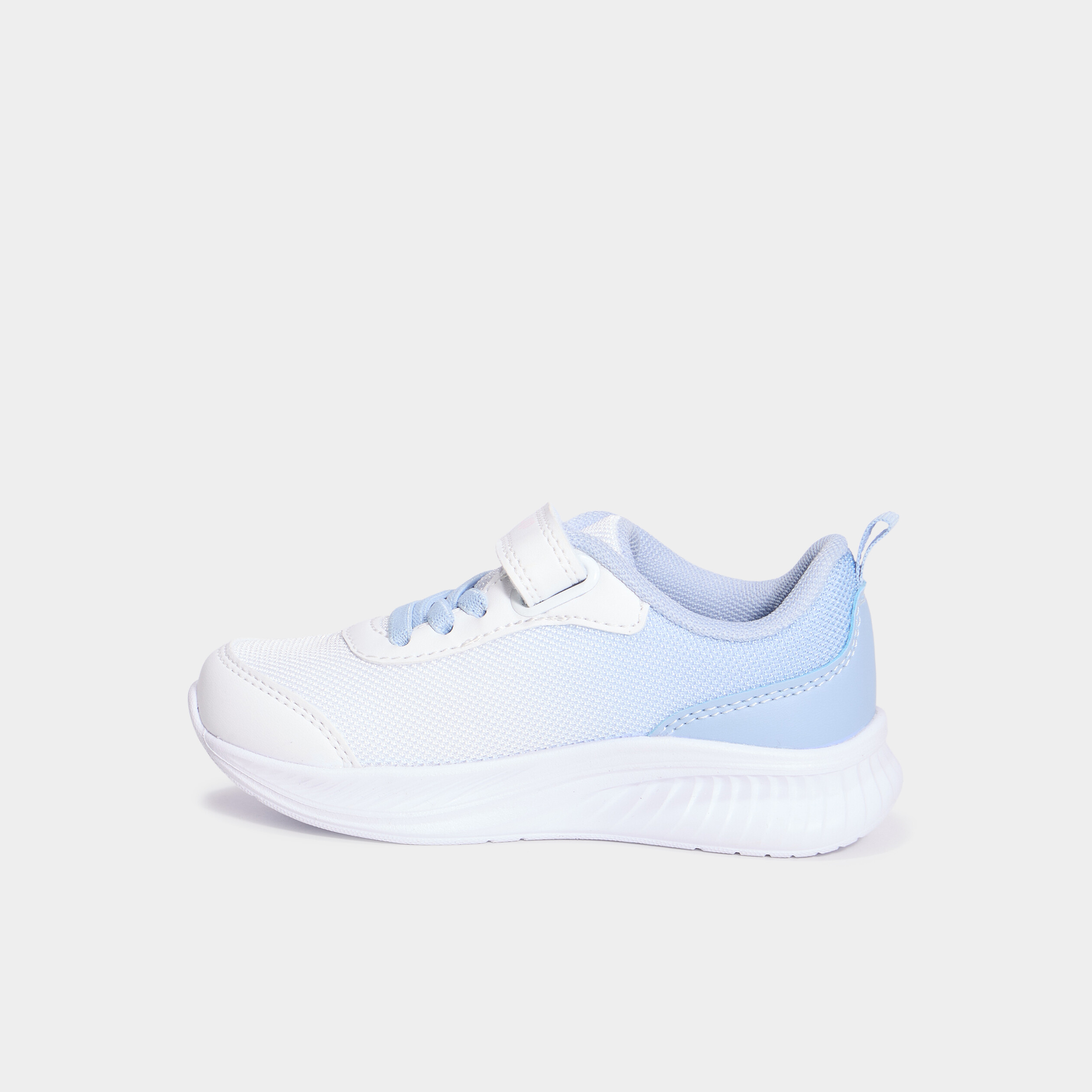 Baskets running &agrave; scratchs blanc fille