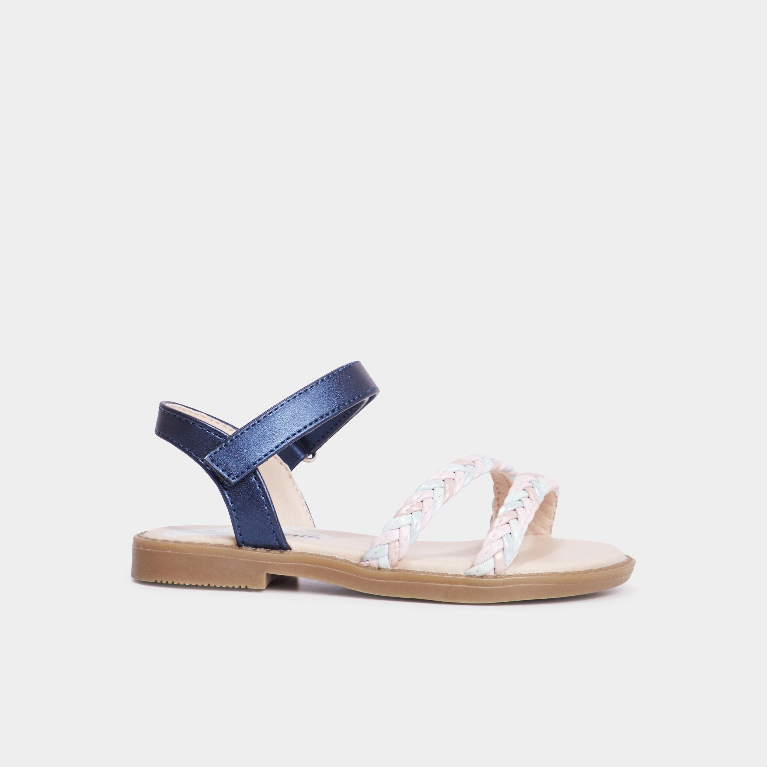 Sandales brides tress&eacute;es Creeks bleu fille