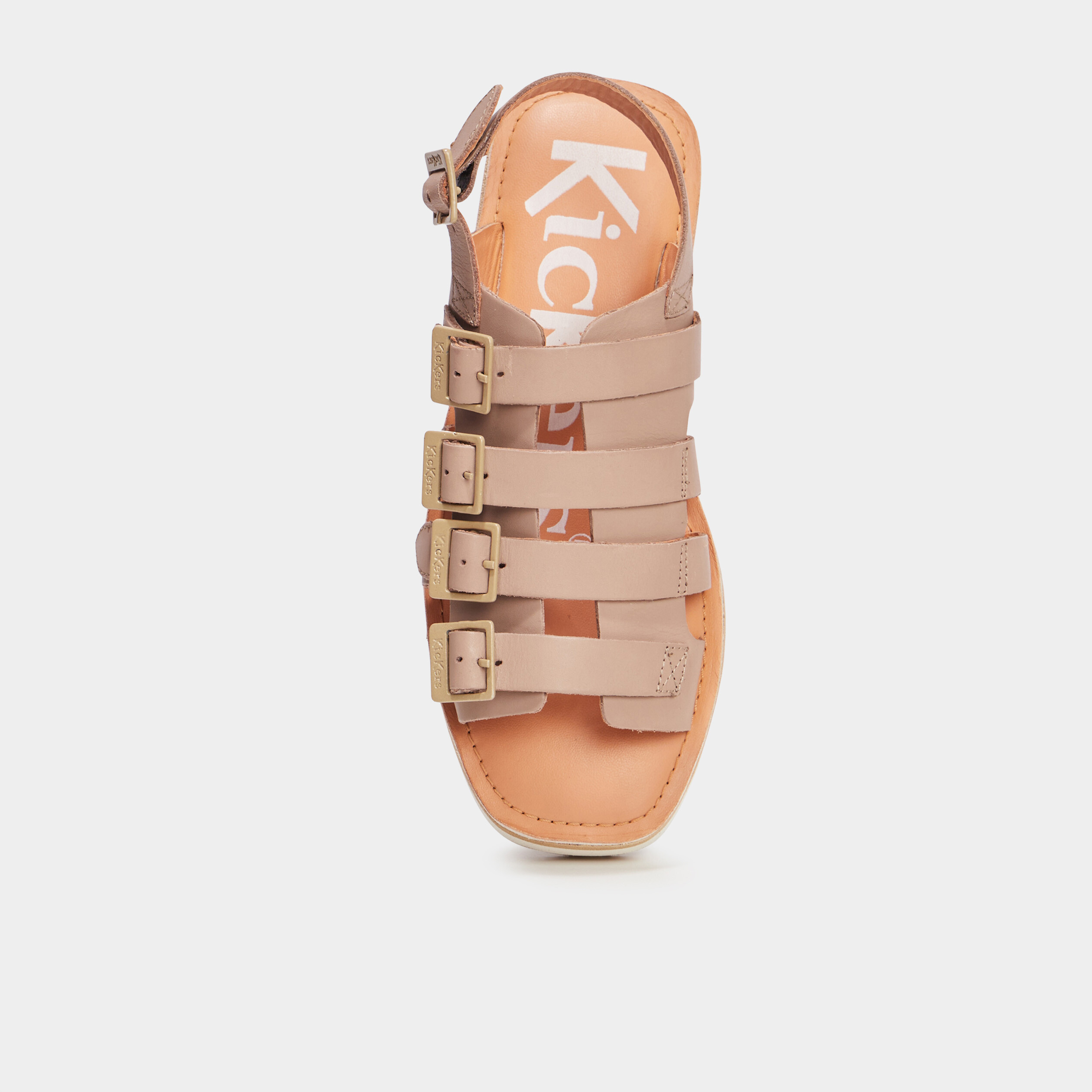 sandales plateformes en cuir kickers sable femme Sandales plateformes en cuir Kickers sable femme