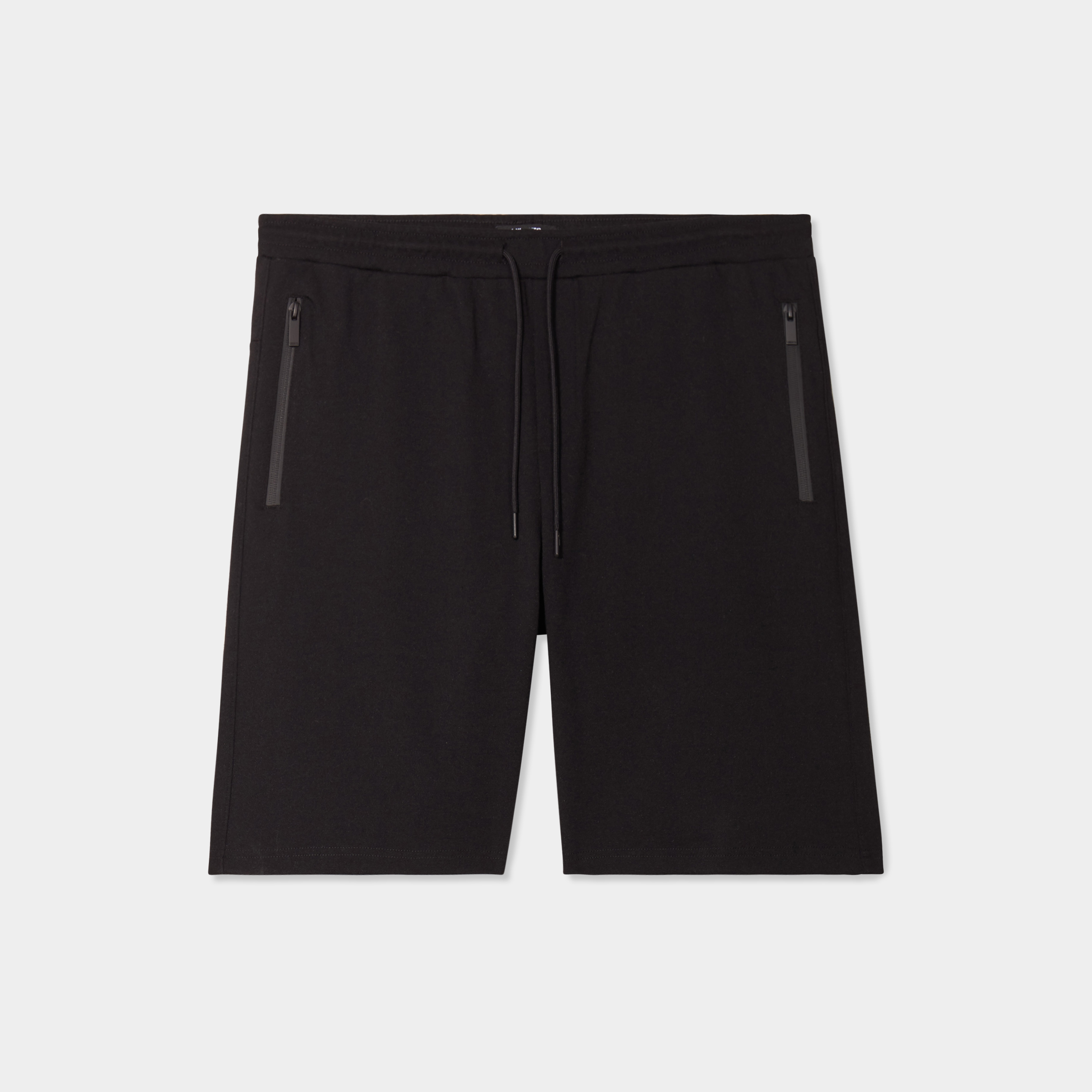 short de jogging droit liberto noir homme Short de jogging droit Liberto noir homme